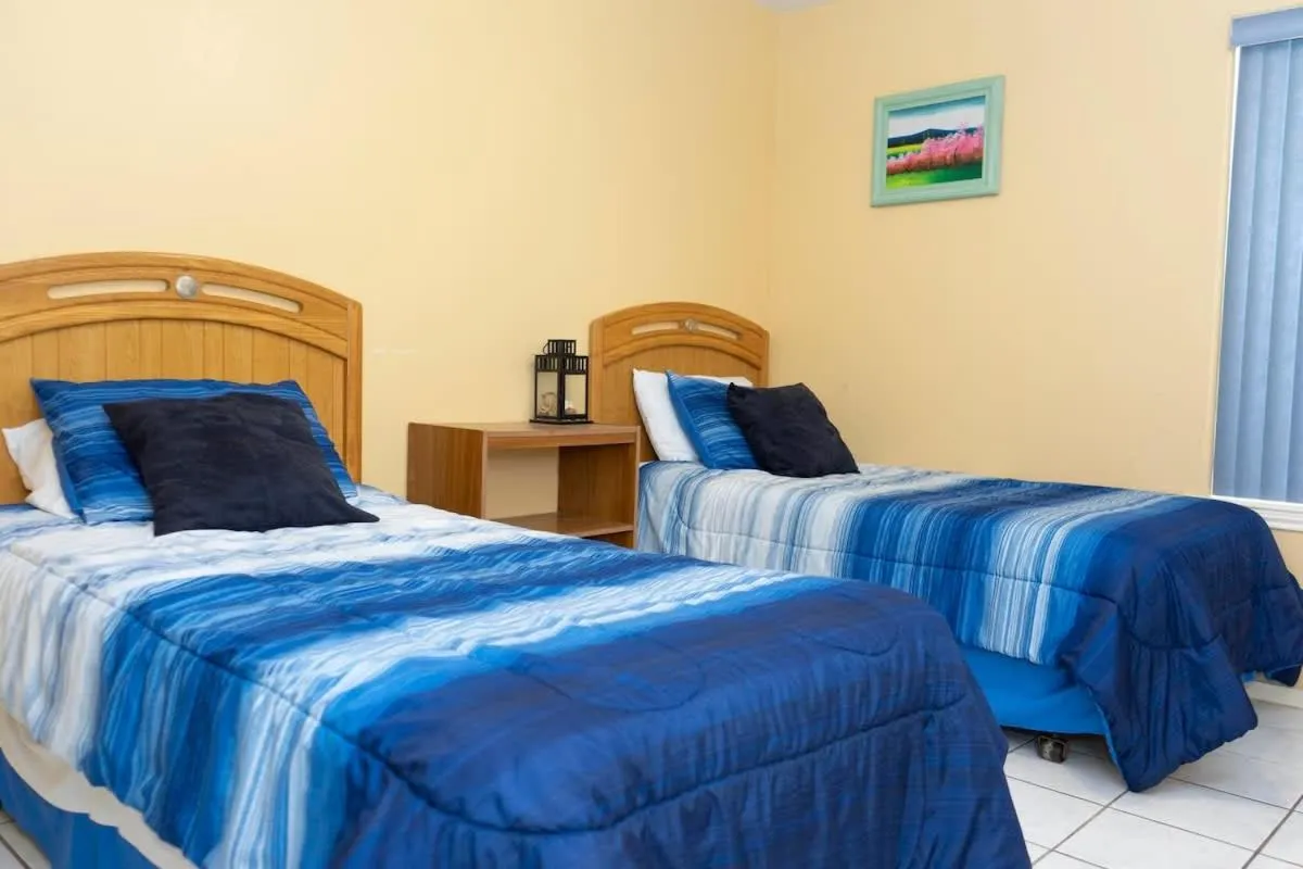 Bed in Blue Siren House