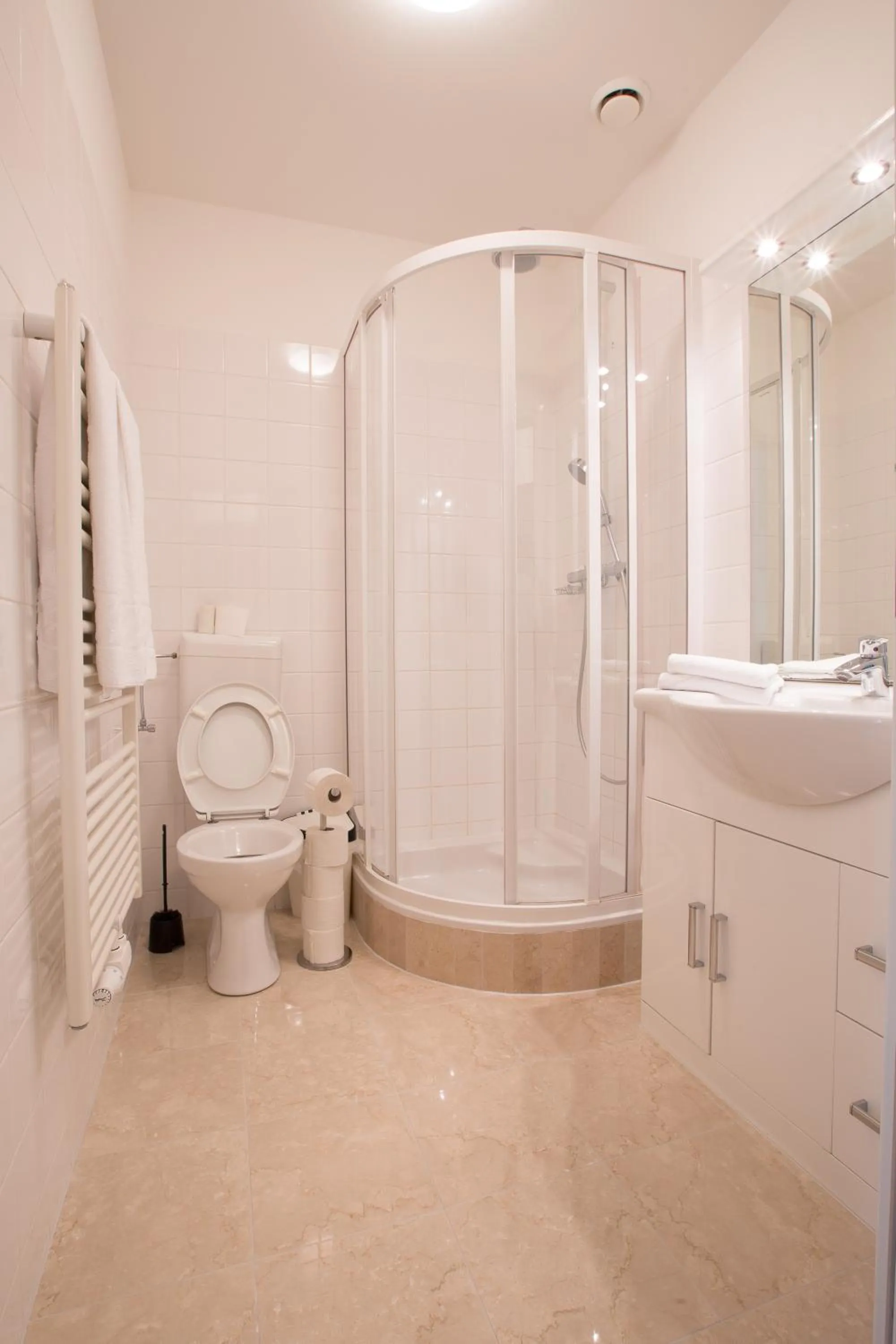 Bathroom in Grand Central Station Apartments I contactless check-in