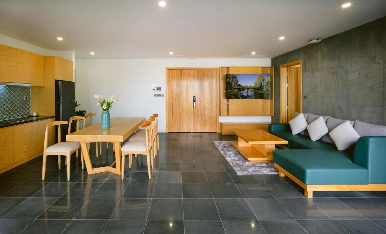 Living room in LIVIE Da Nang An Thuong