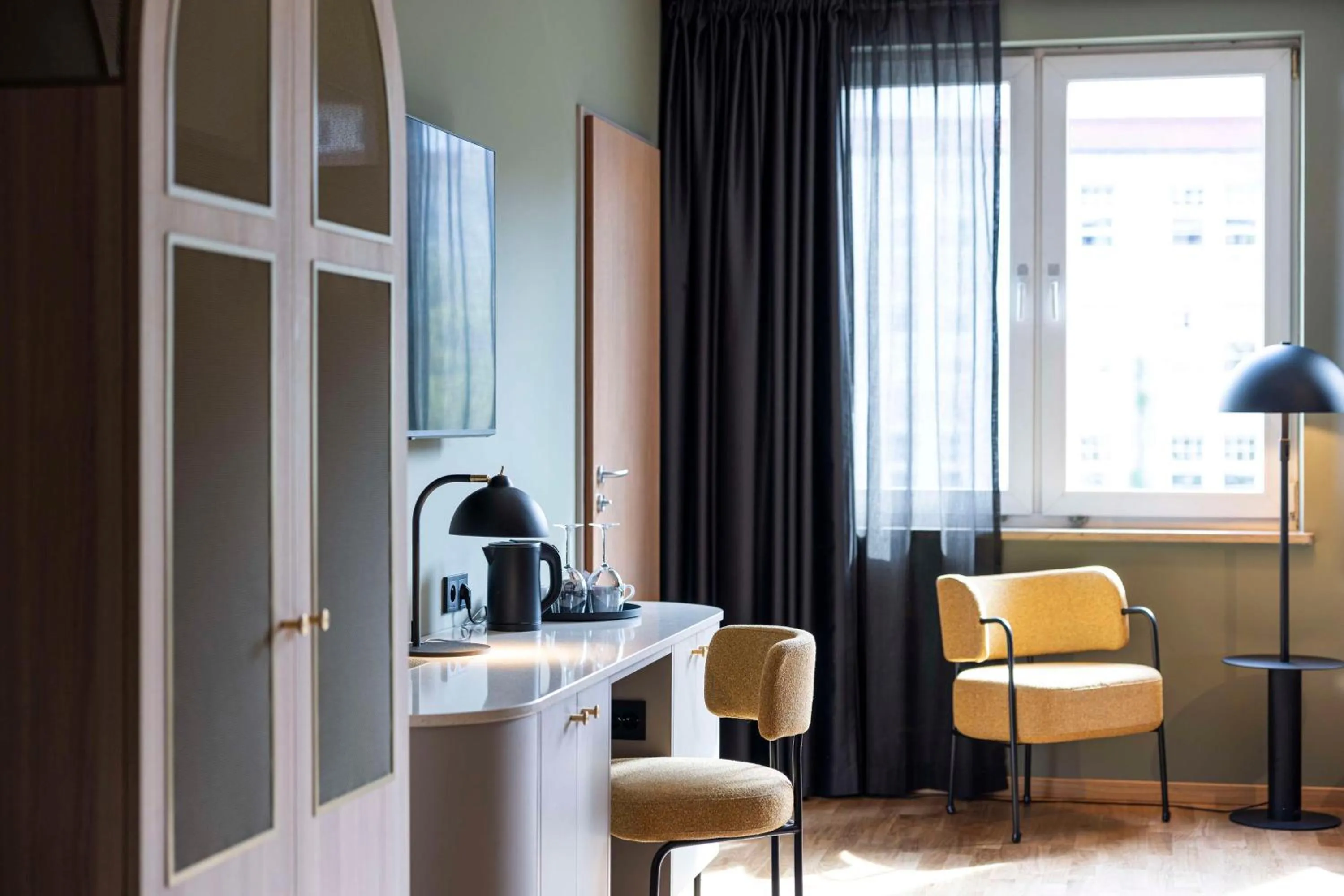 Bedroom in Scandic Wrocław