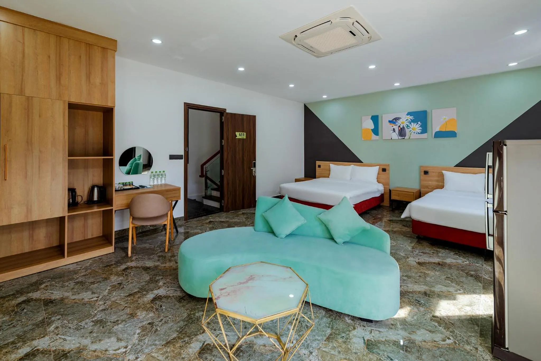 Bed in Lalisa Hotel Grand World Phu Quoc