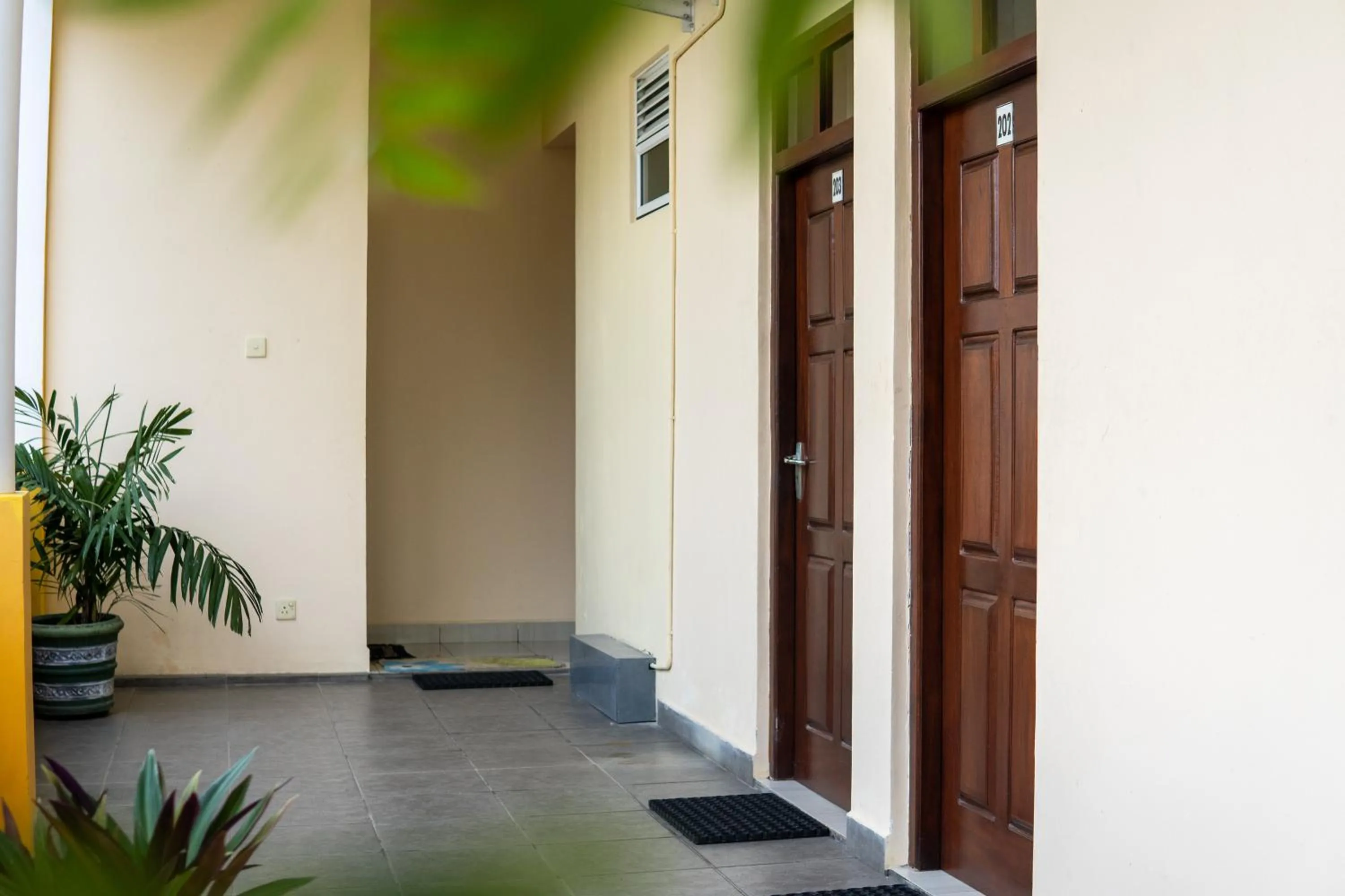 Patio in New Golden Bay Resort Weligama