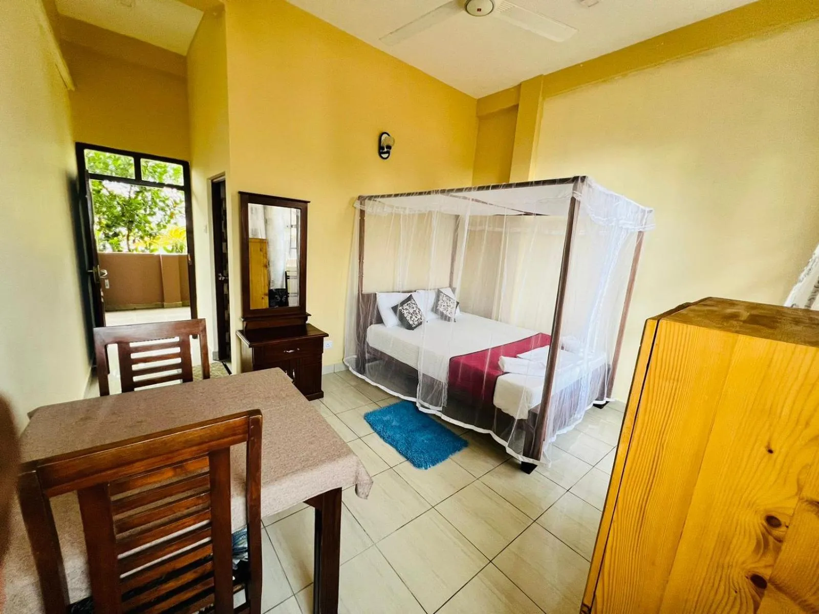 Bedroom, Bed in New Golden Bay Resort Weligama