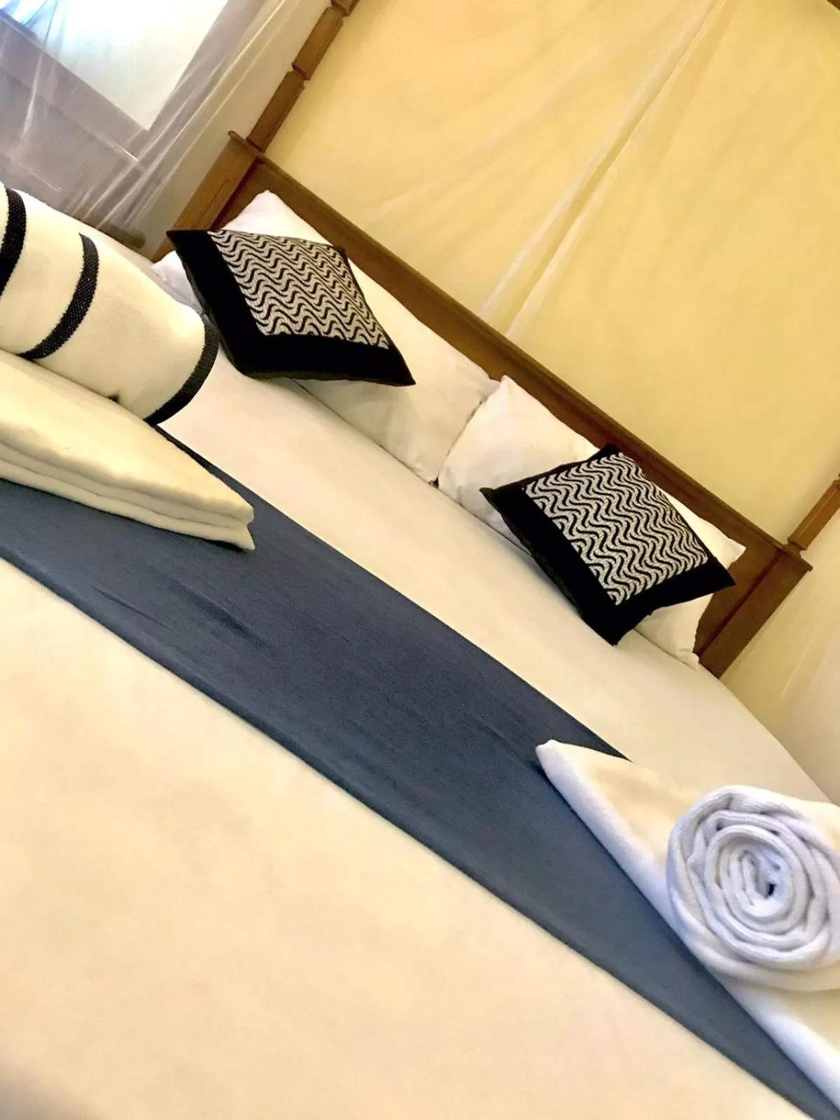 Bed in New Golden Bay Resort Weligama