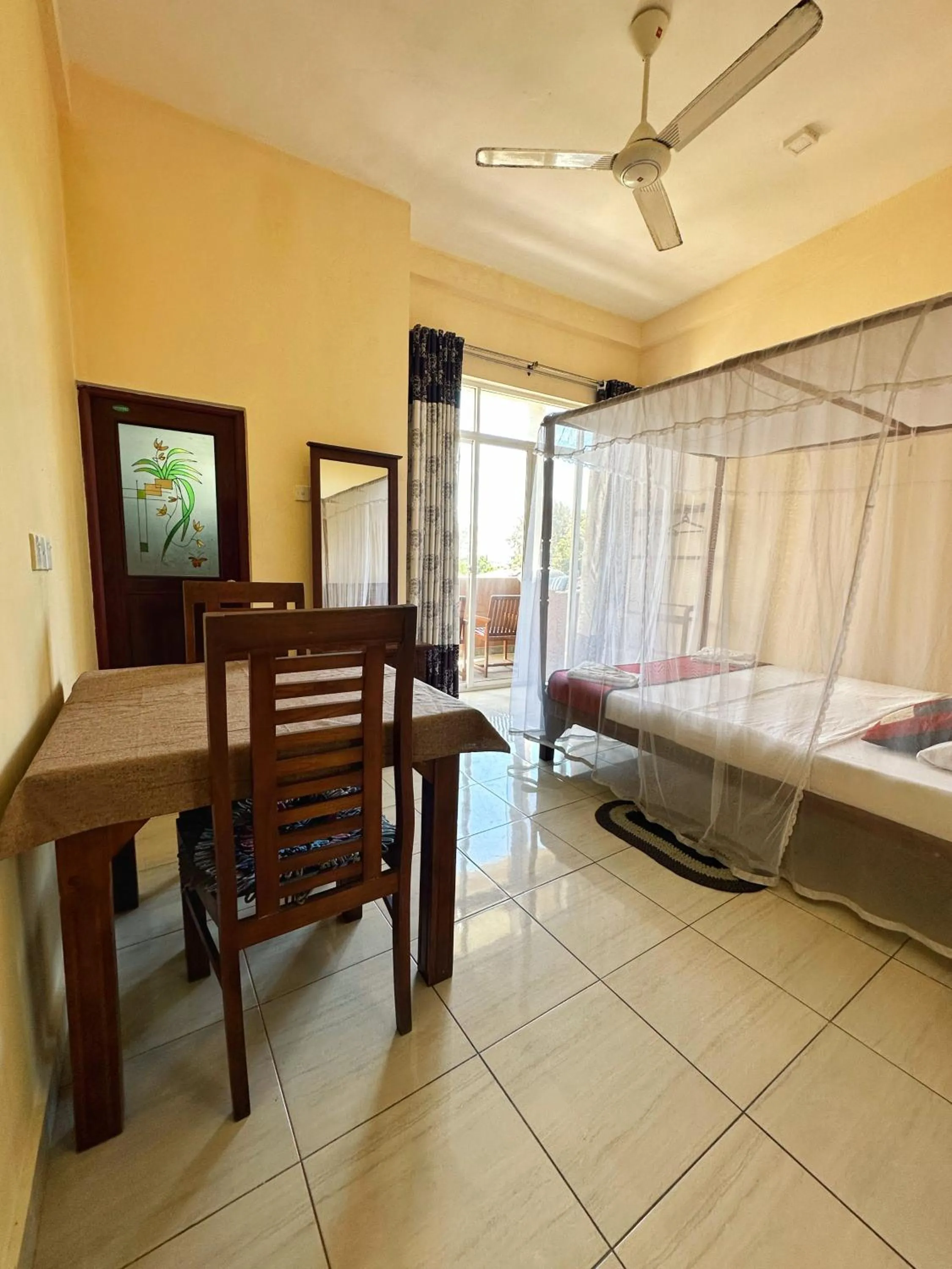 Bedroom, Bed in New Golden Bay Resort Weligama