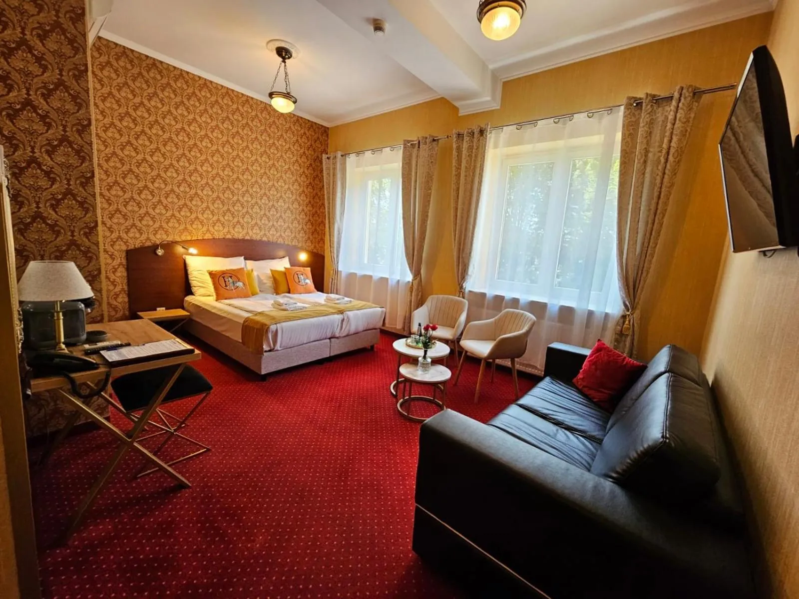 Bed in Hotel Galicja SPA Wieliczka