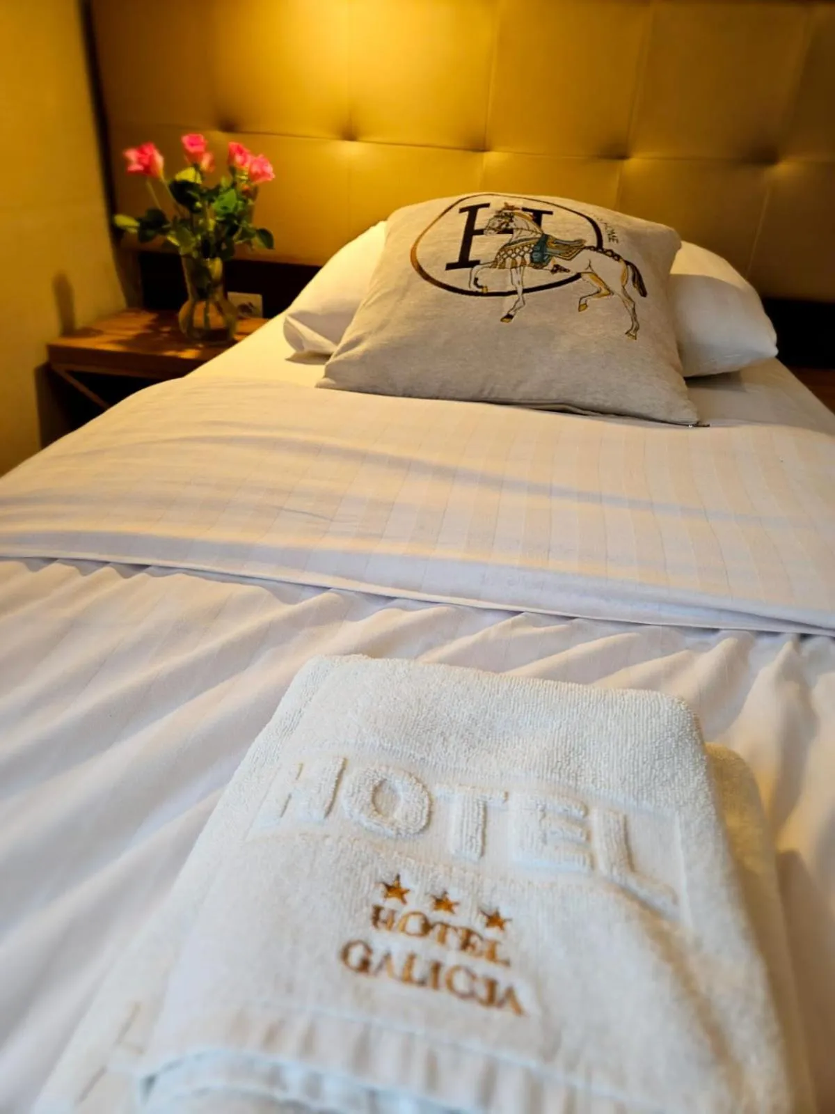 Bed in Hotel Galicja SPA Wieliczka