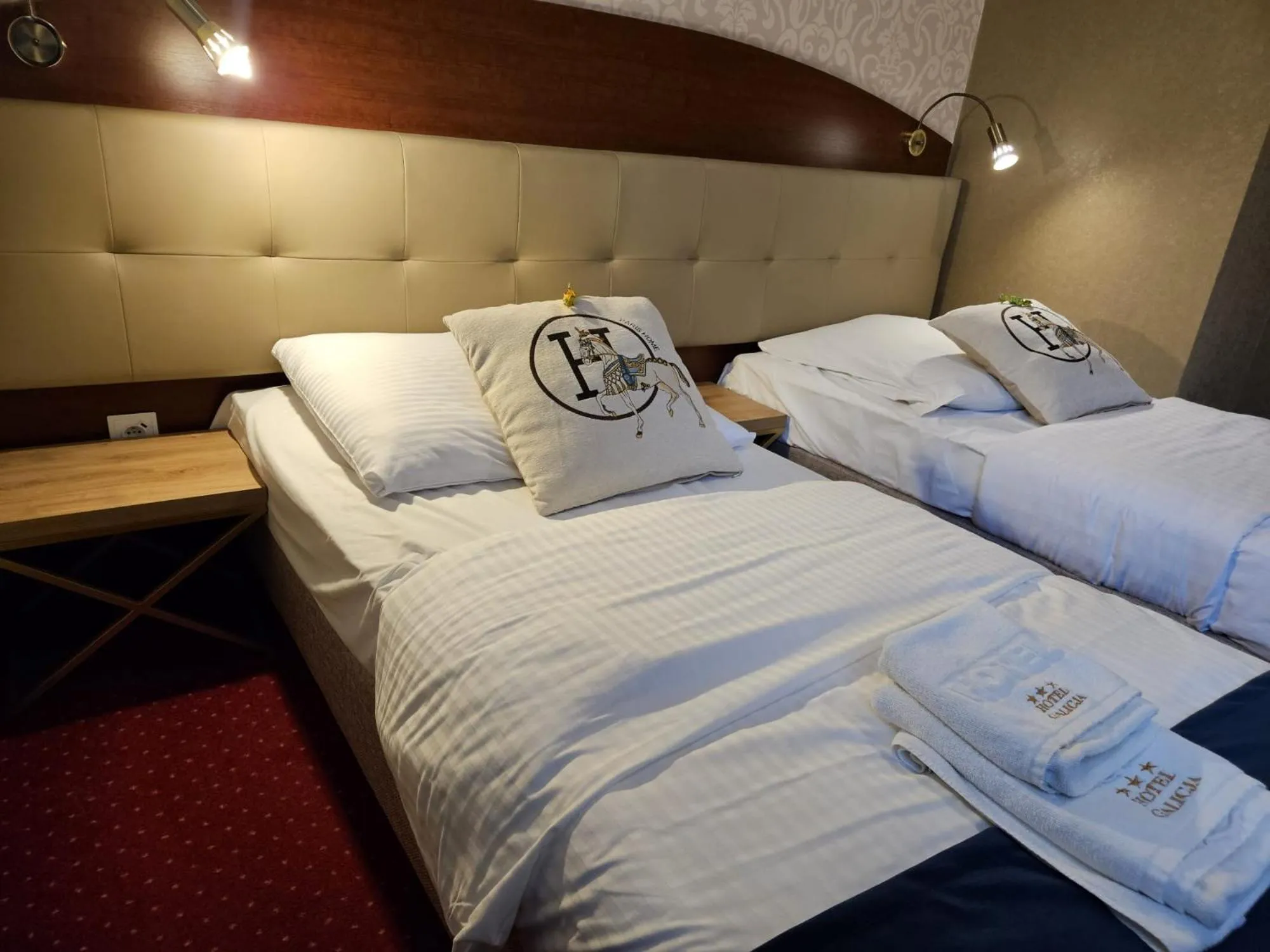 Bed in Hotel Galicja SPA Wieliczka