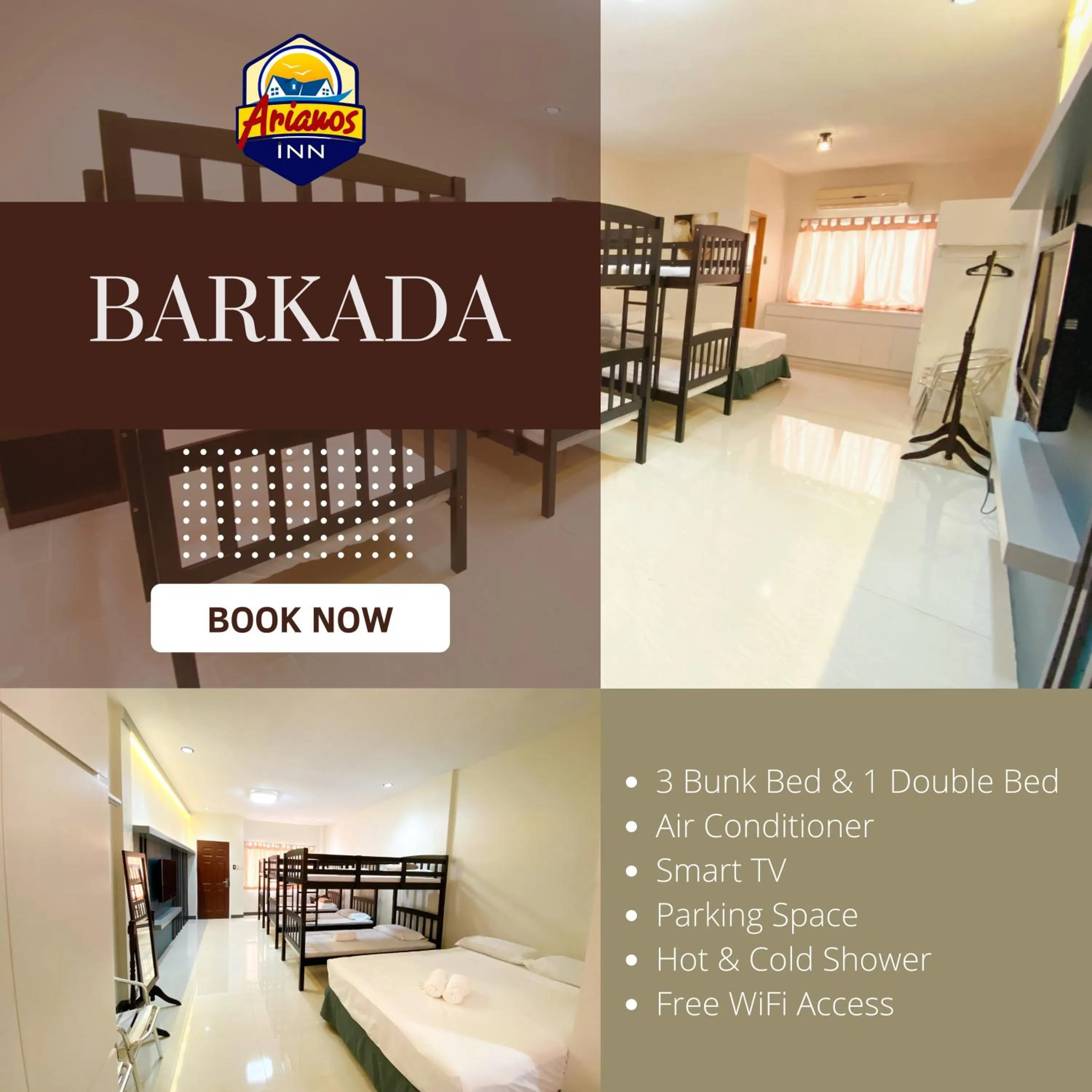 Property logo or sign, Bed in Ariano's Inn