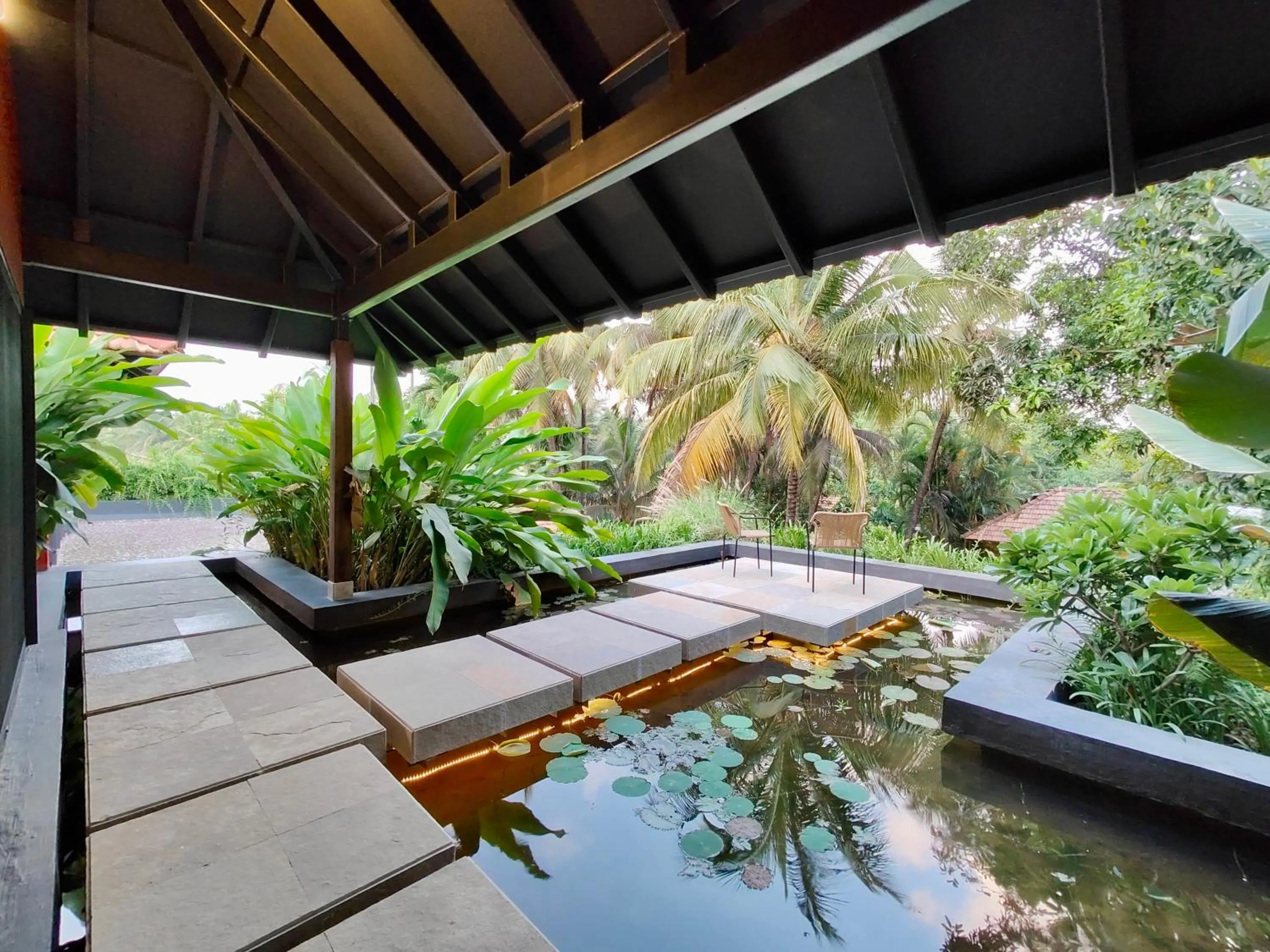Garden in SaffronStays Kimaya, Alibaug