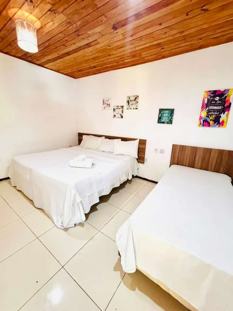 Bed in Pousada e Restaurante Encanto das Águas