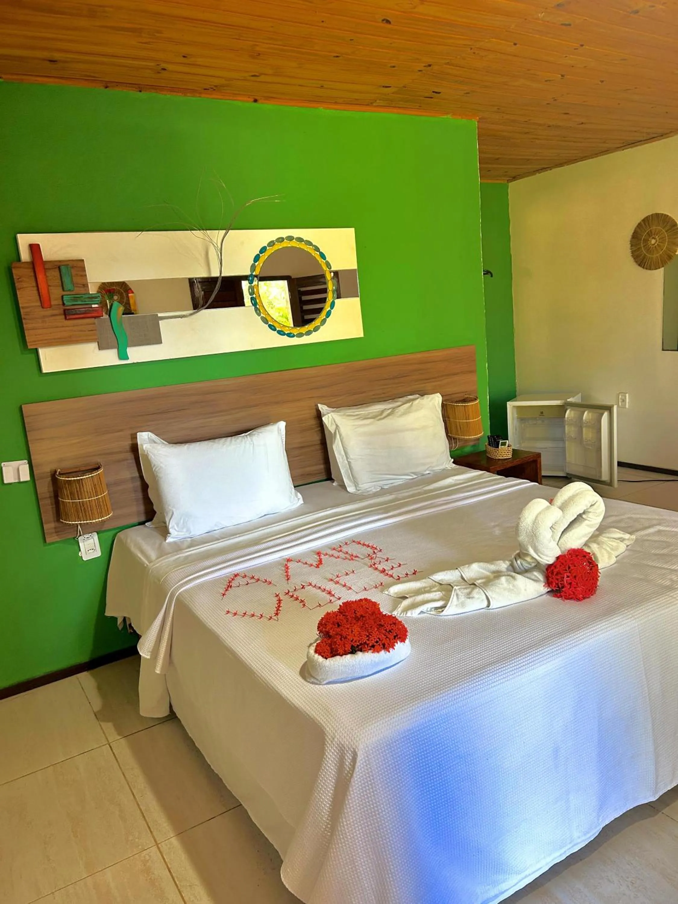 Bed in Pousada e Restaurante Encanto das Águas