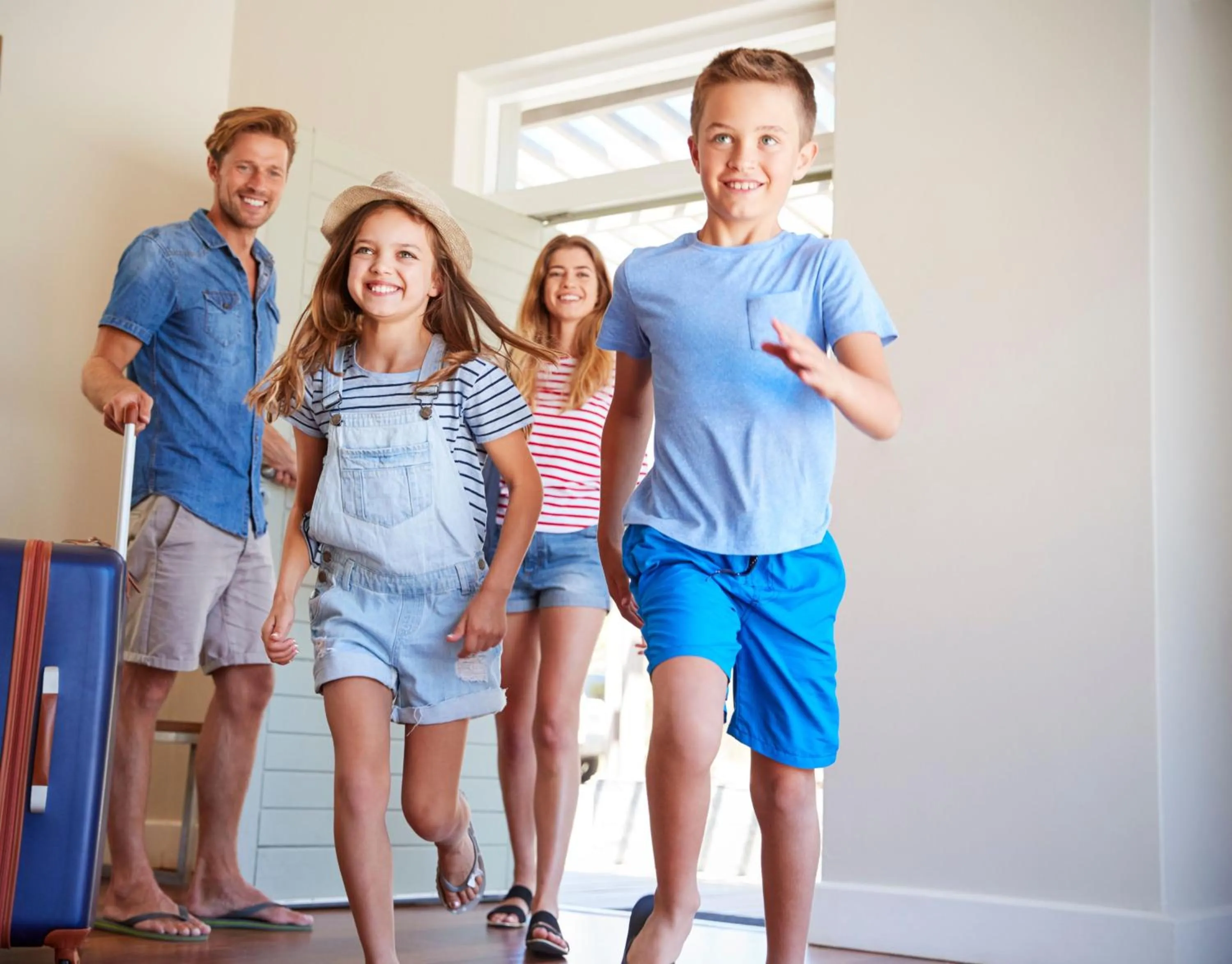 Family in Lake Spirit Boutique Apartments