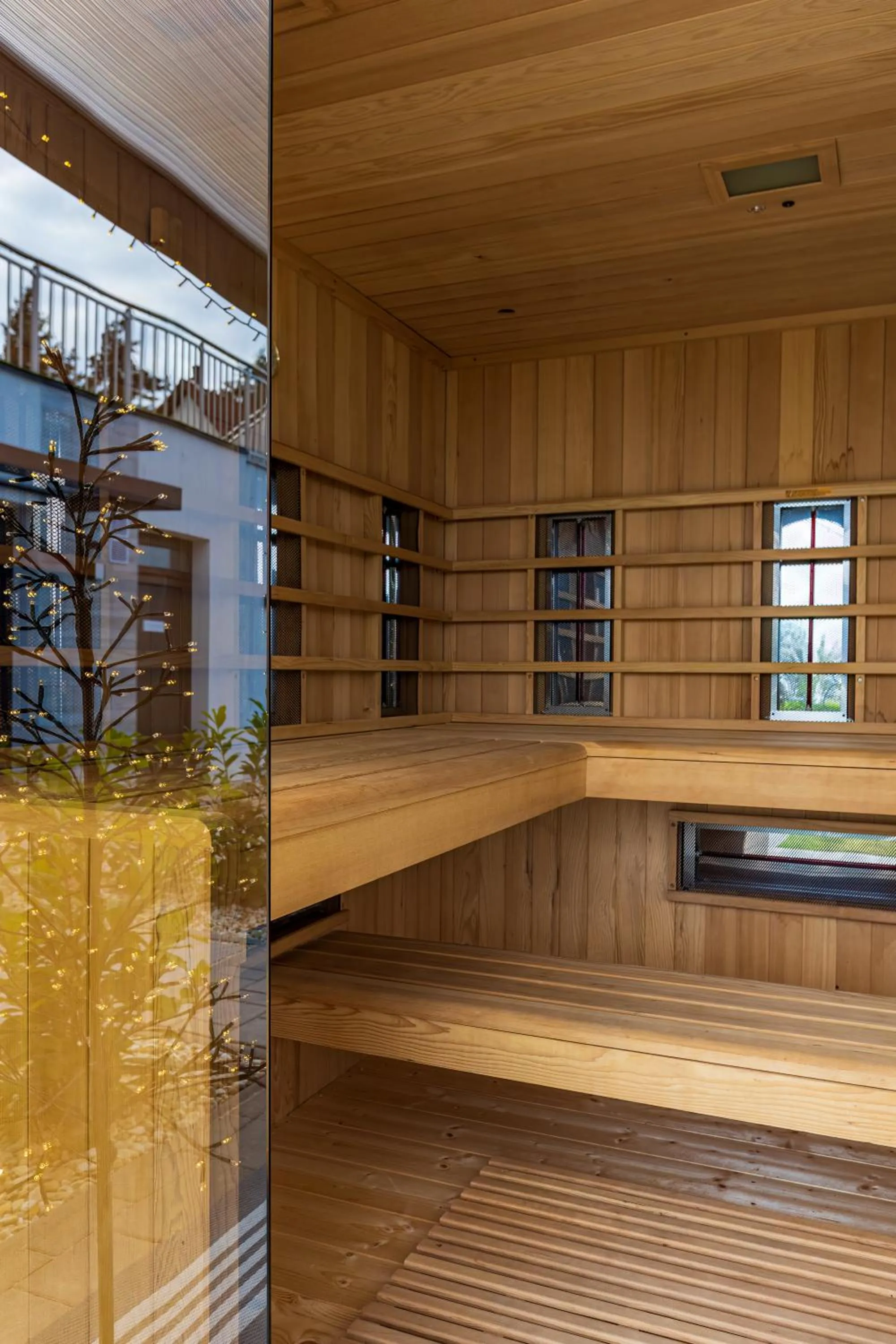 Sauna in Lake Spirit Boutique Apartments