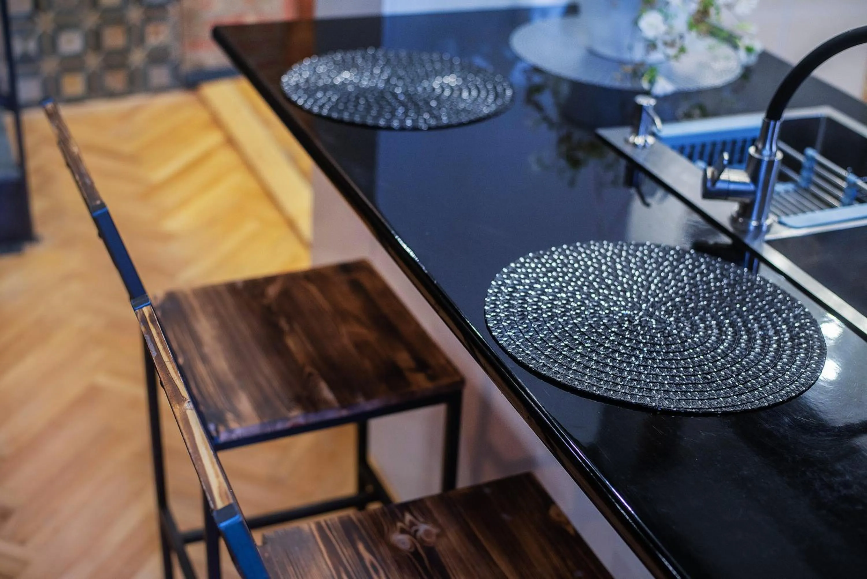 Kitchen or kitchenette in HB apartments Aghmashenebeli