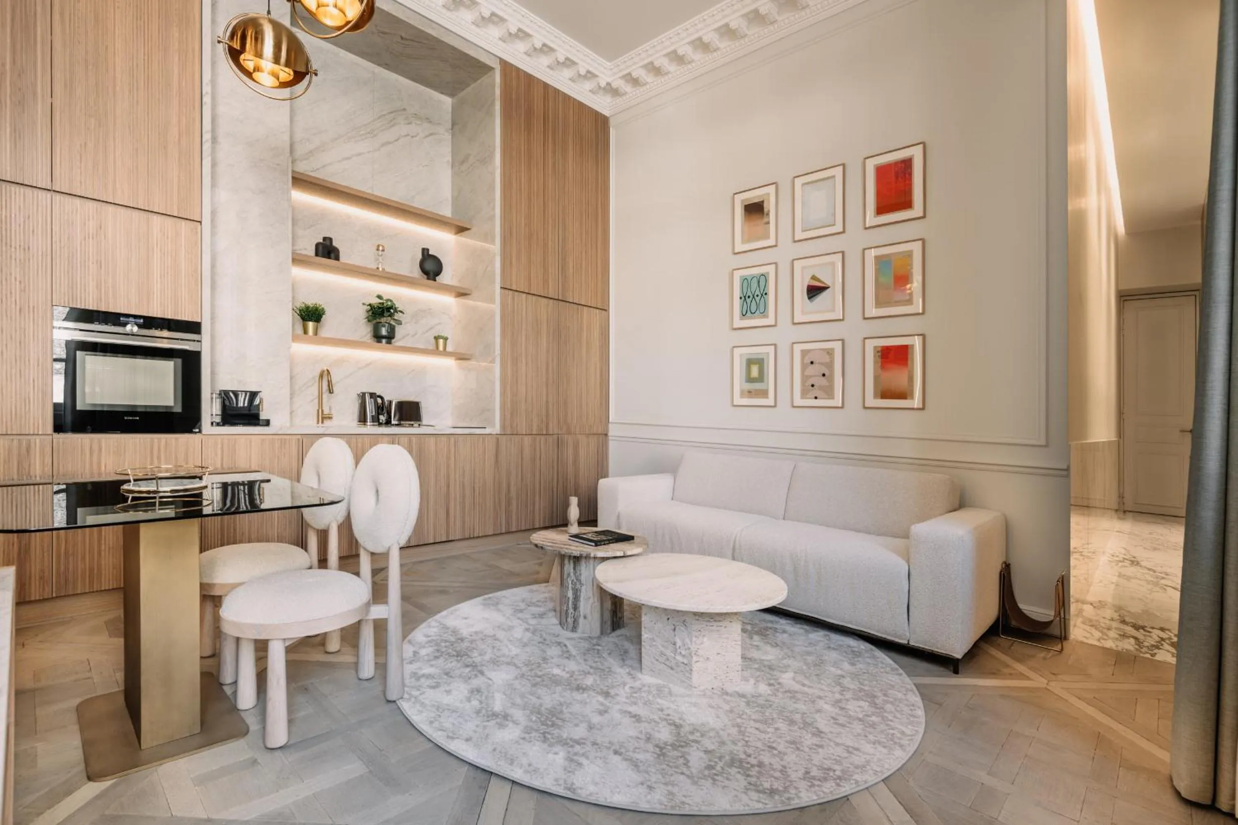 Living room in HIGHSTAY - Luxury Serviced Apartments - Louvre