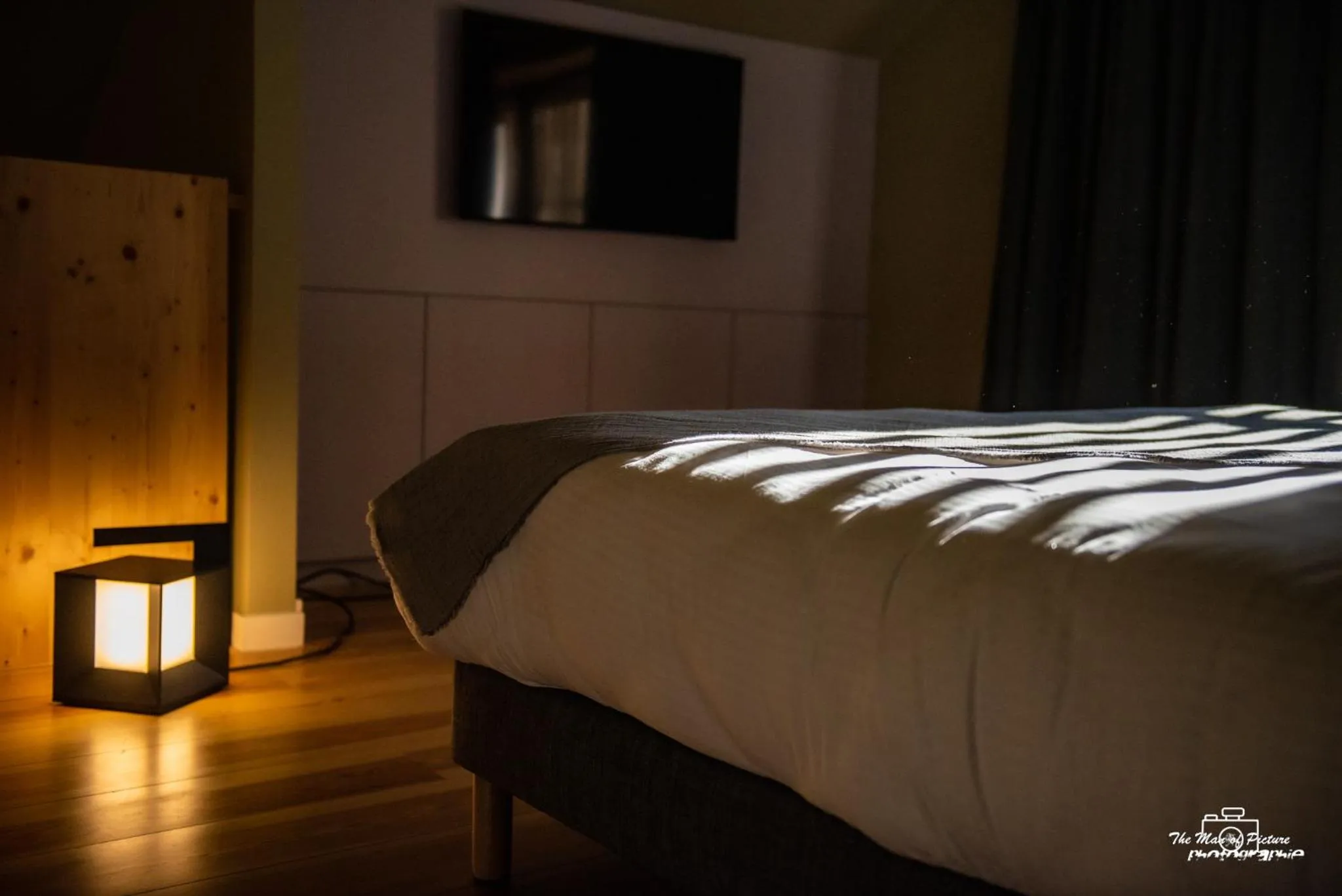 Bed in Logis Hôtel Altitude et Spa Pierre-Percée