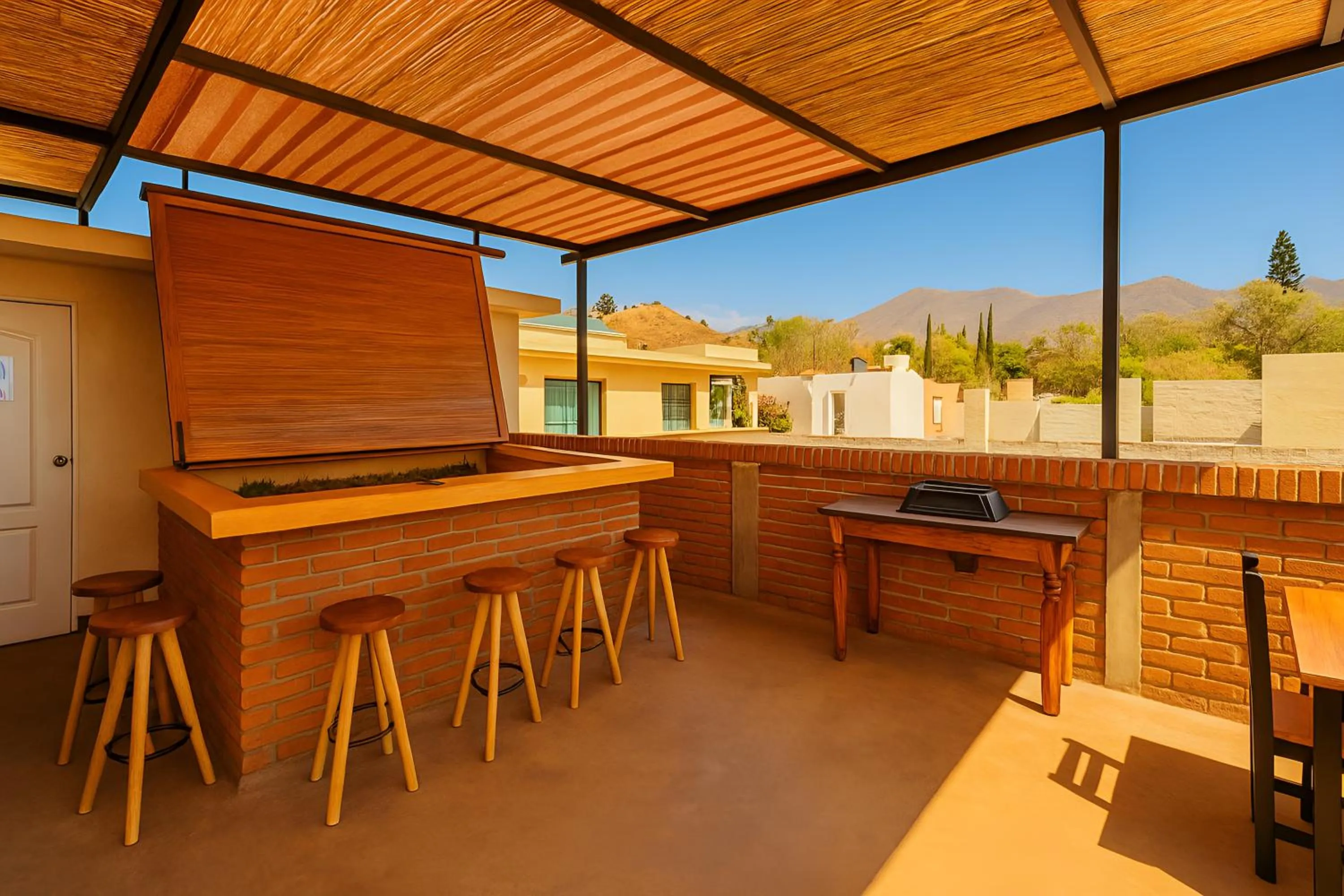 BBQ facilities in Hotel Casa Acueducto - Lujo Cultural