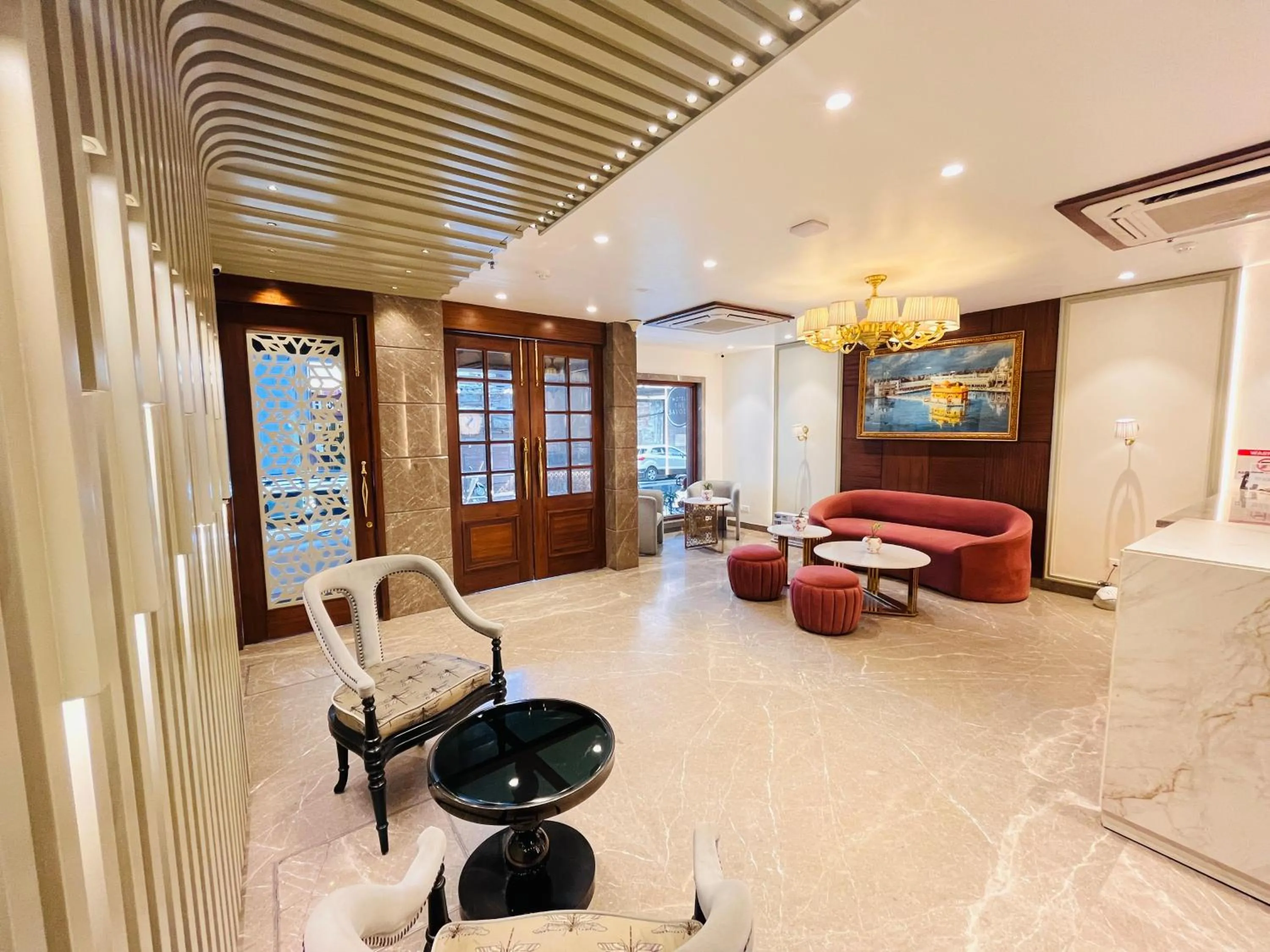 Seating area in Hotel The Savode - Just 2 Mins From Golden Temple Amritsar