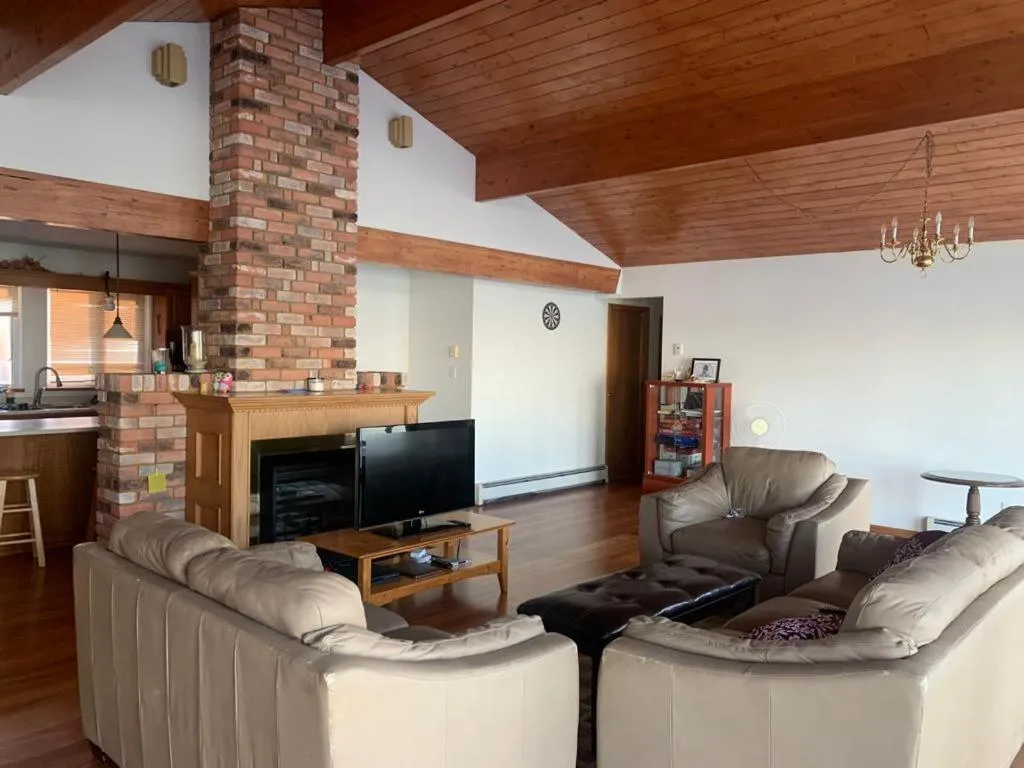 Living room in Metchosin Beach House