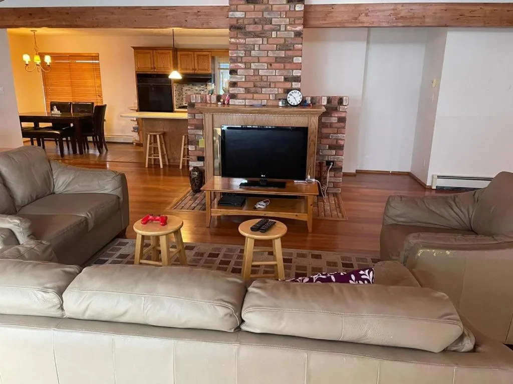 Living room in Metchosin Beach House