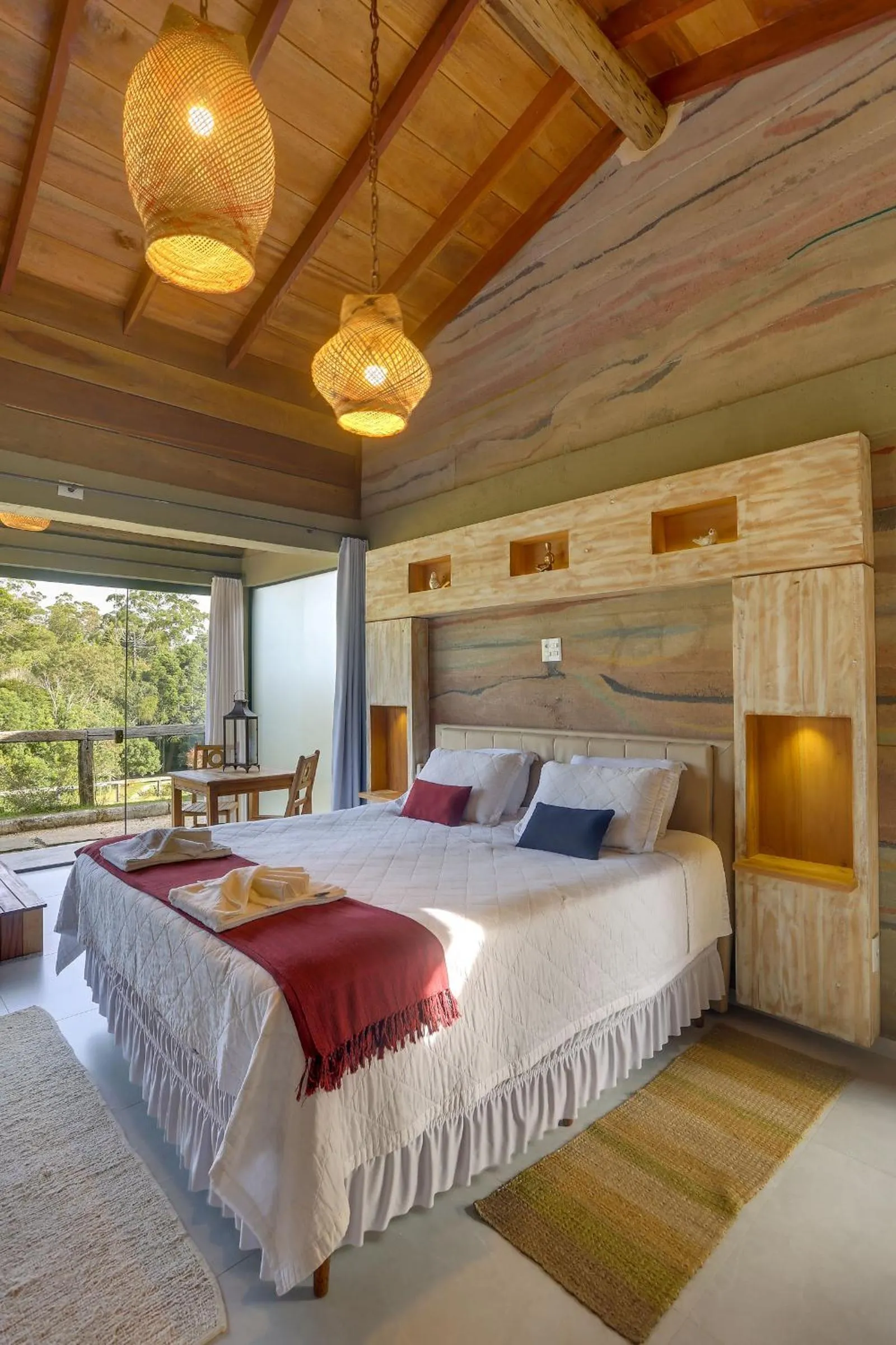 Bed in Pousada Trem Chic