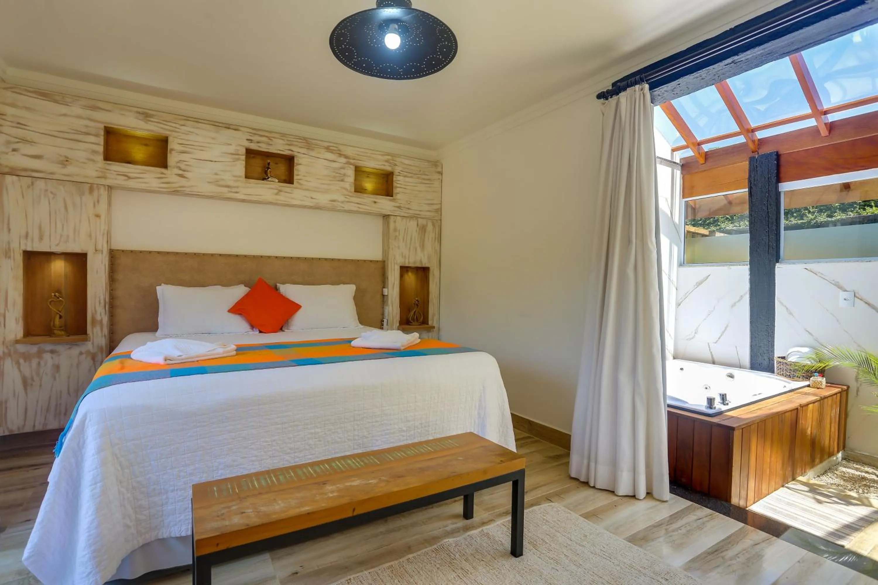 Bed in Pousada Trem Chic