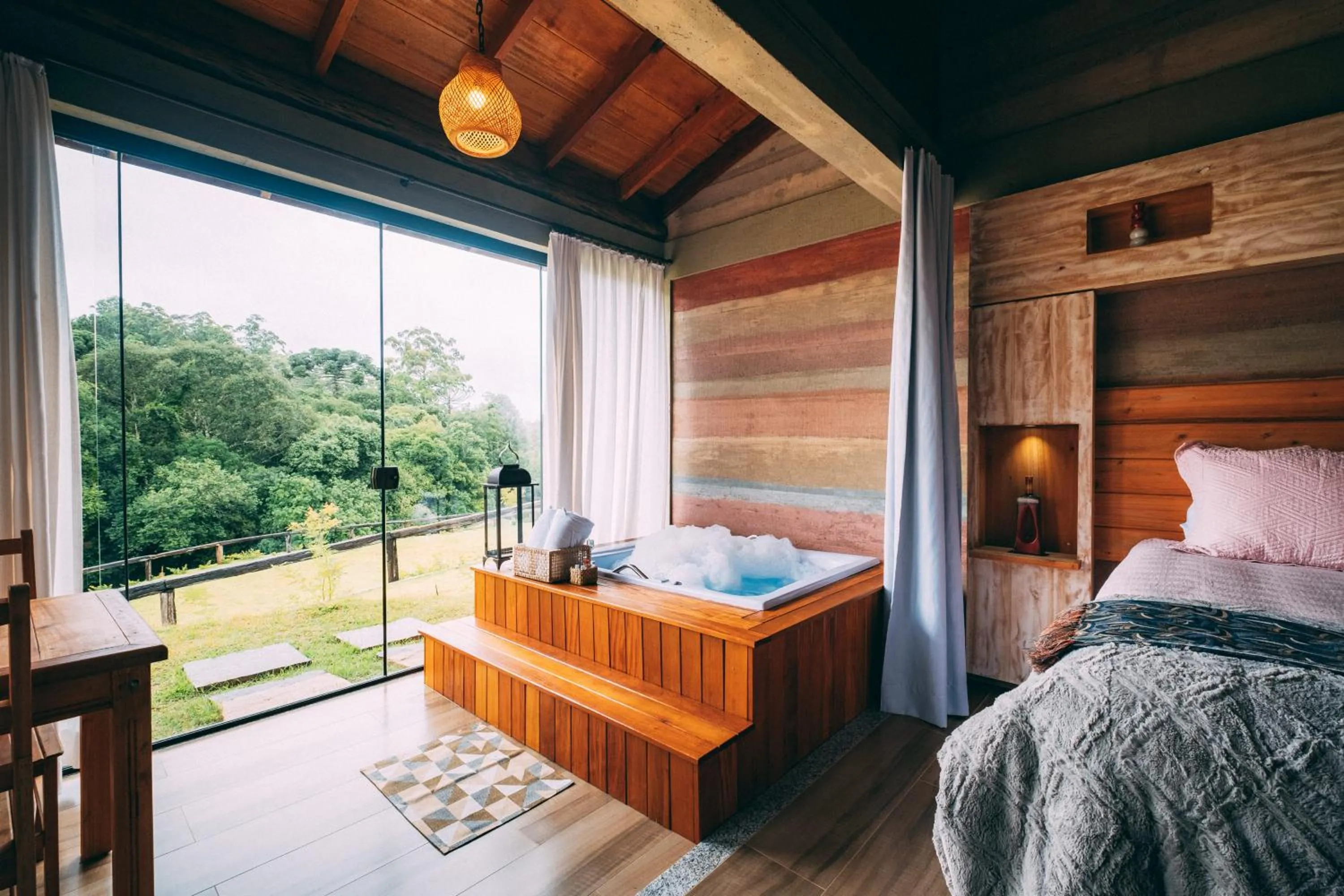 Natural landscape, Bed in Pousada Trem Chic