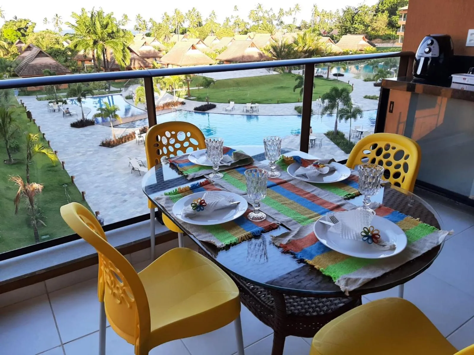 Balcony/Terrace in FLAT ECO RESORT PRAIA DOS CARNEIROS