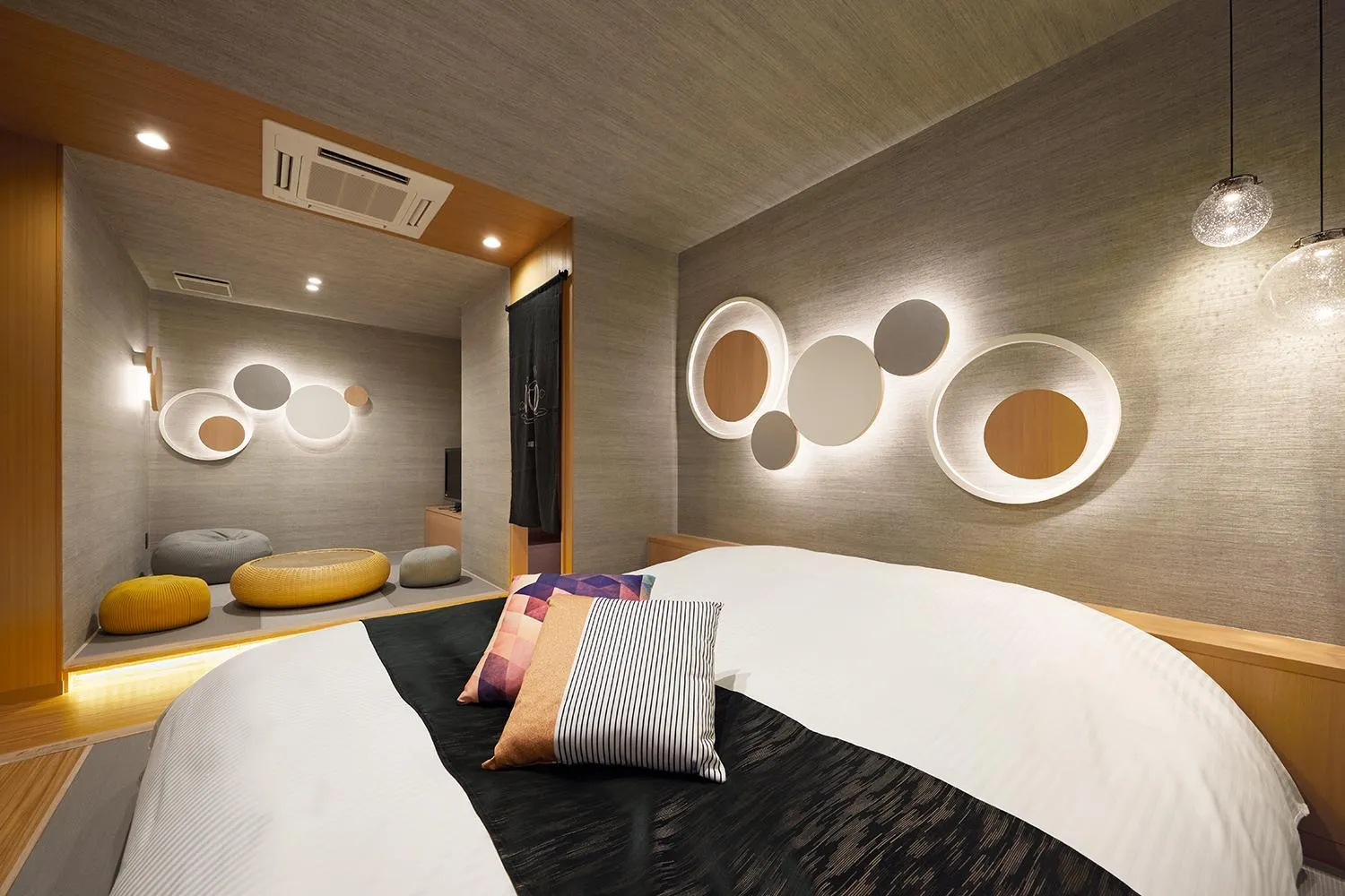 Photo of the whole room, Bed in Yatomi Hotel Nuqu Natural Hot Spring