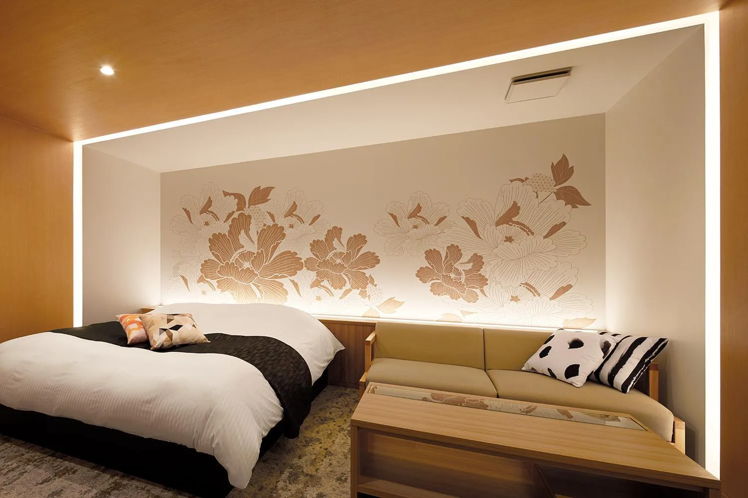 Photo of the whole room, Bed in Yatomi Hotel Nuqu Natural Hot Spring