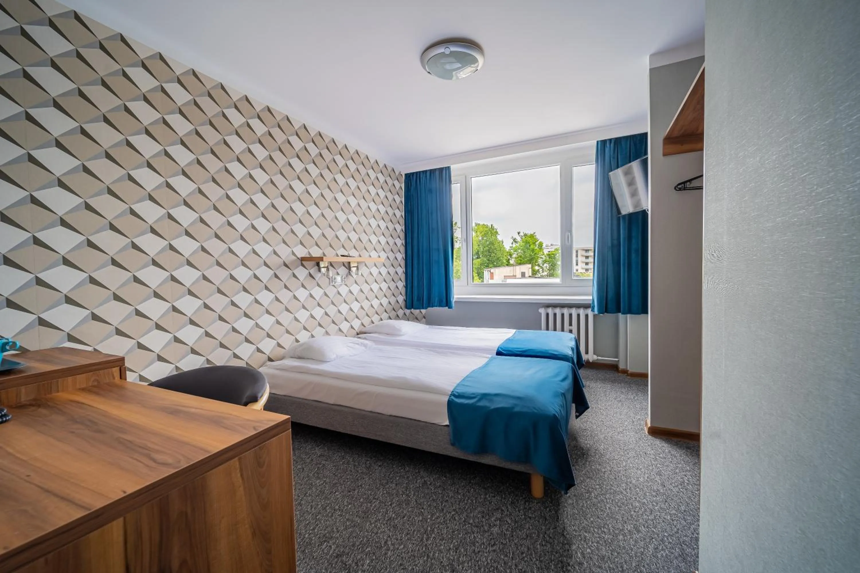 Bed in Hotel Mazowiecki Łódź