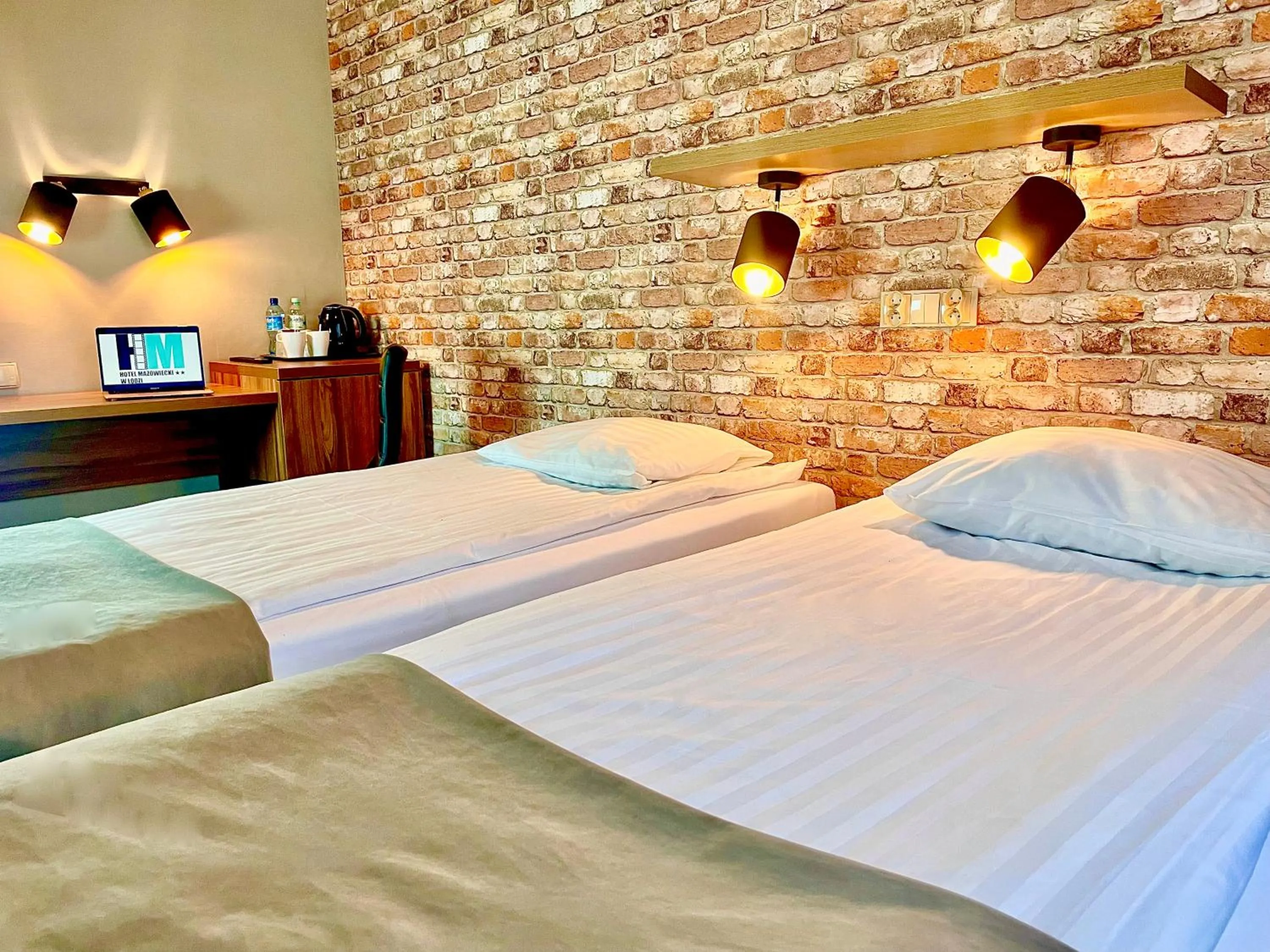 Bed in Hotel Mazowiecki Łódź