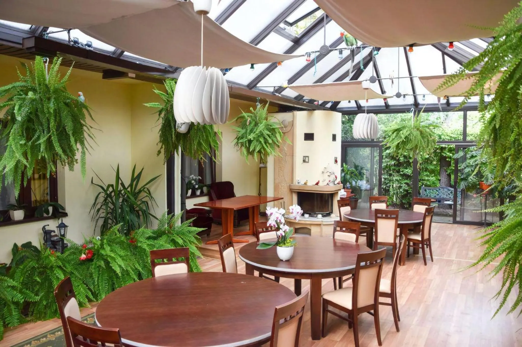 Patio in Hotel Leopolis