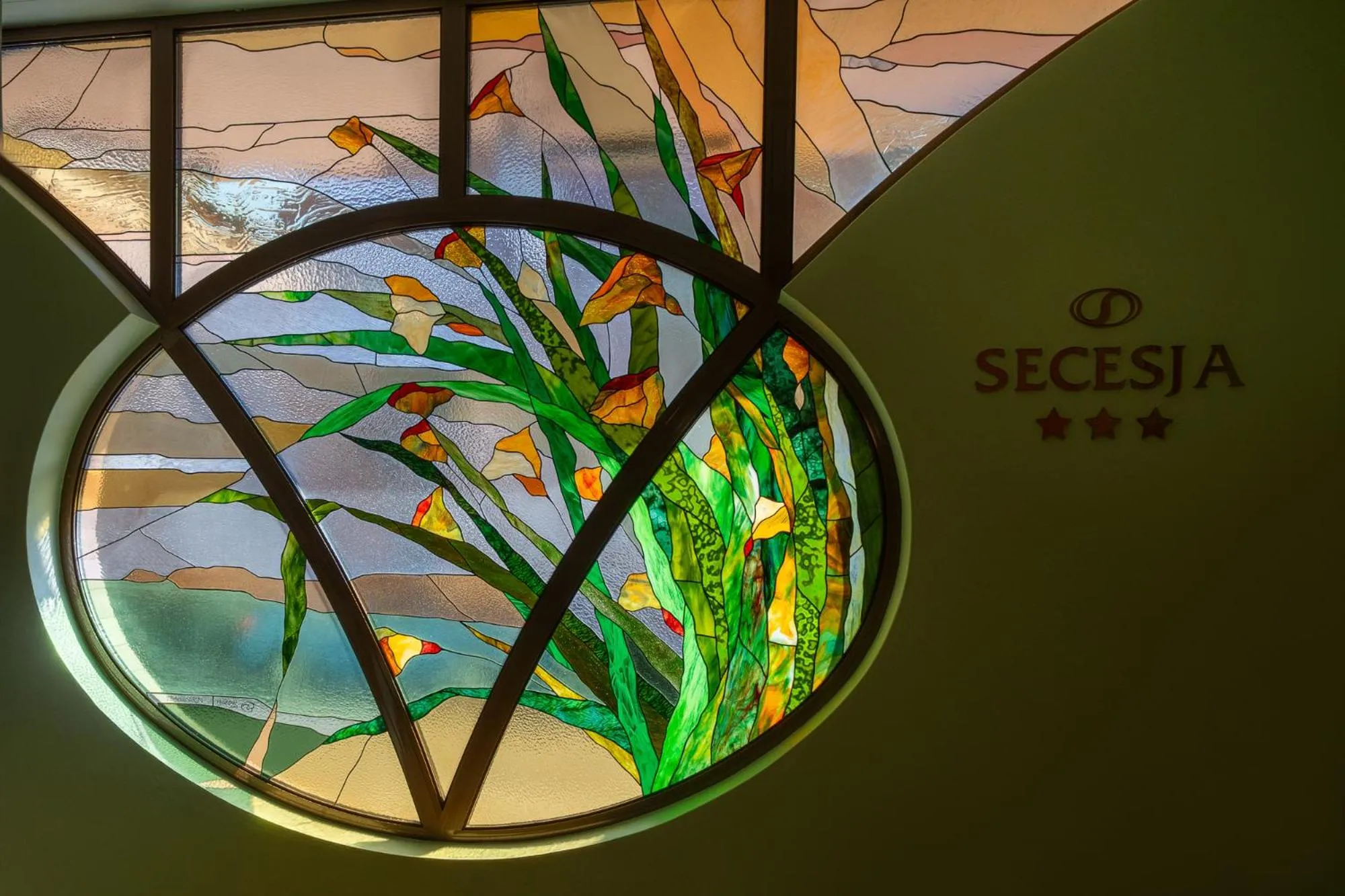 Lobby or reception in Hotel Secesja