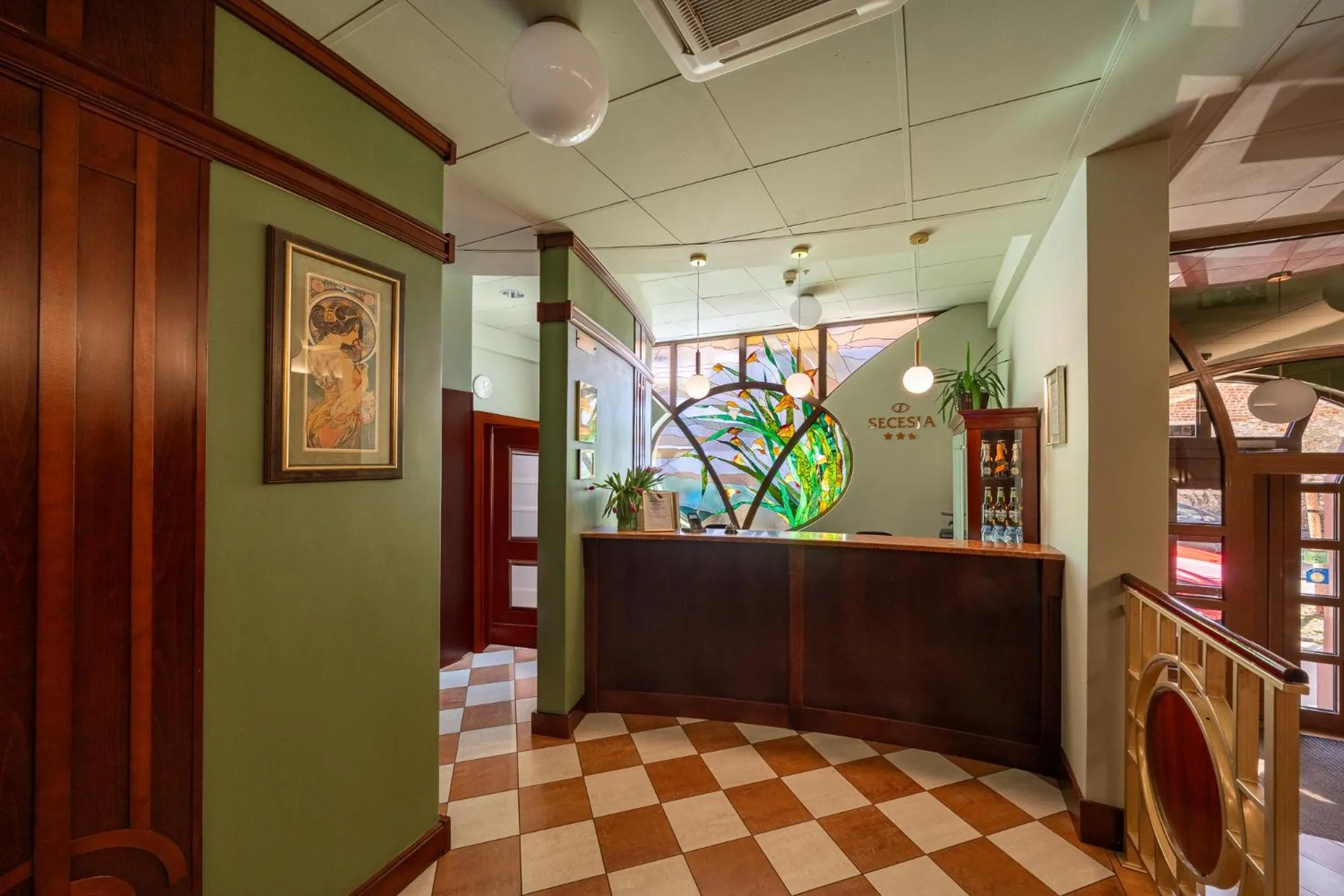 Lobby or reception in Hotel Secesja