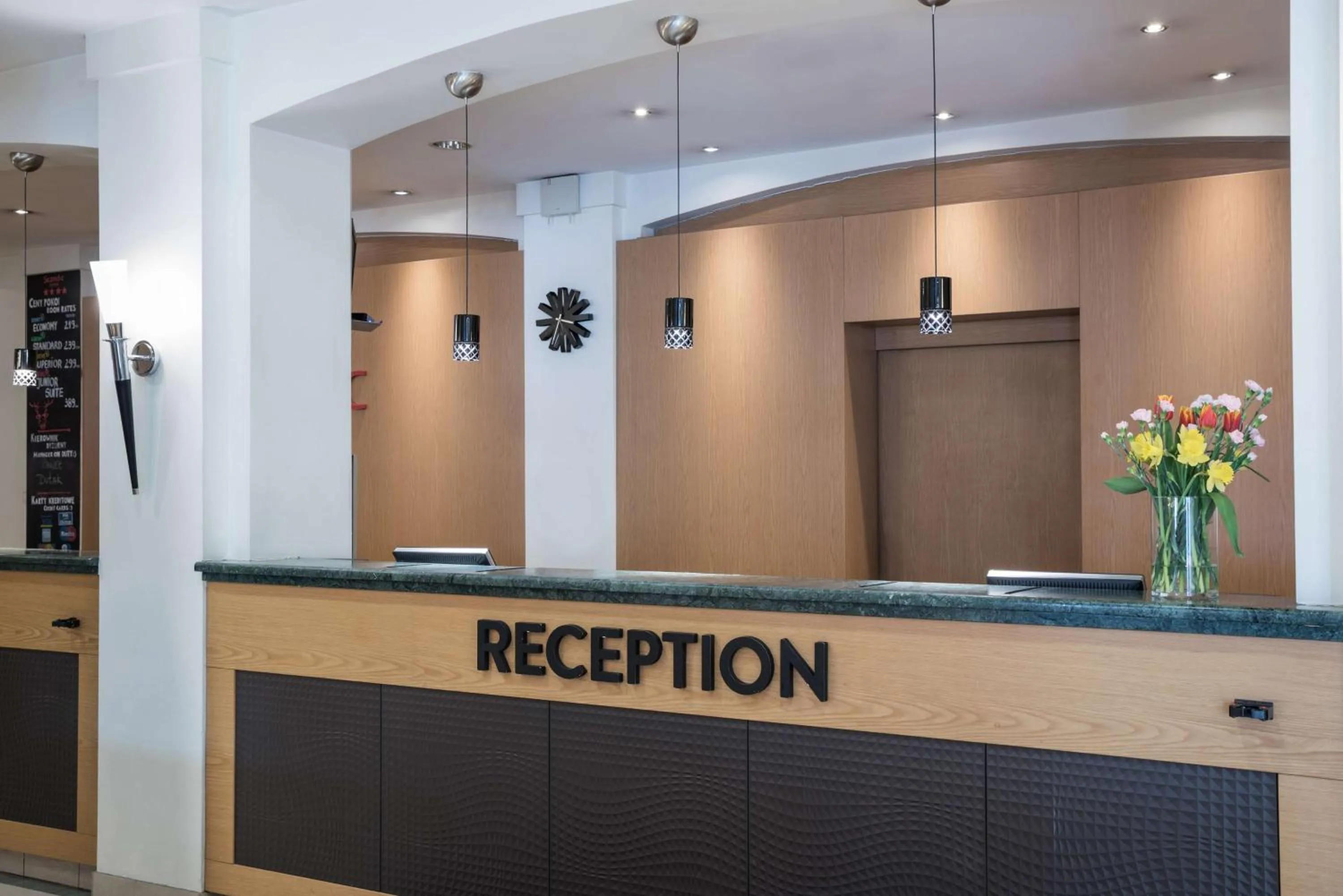 Lobby or reception in Scandic Gdańsk
