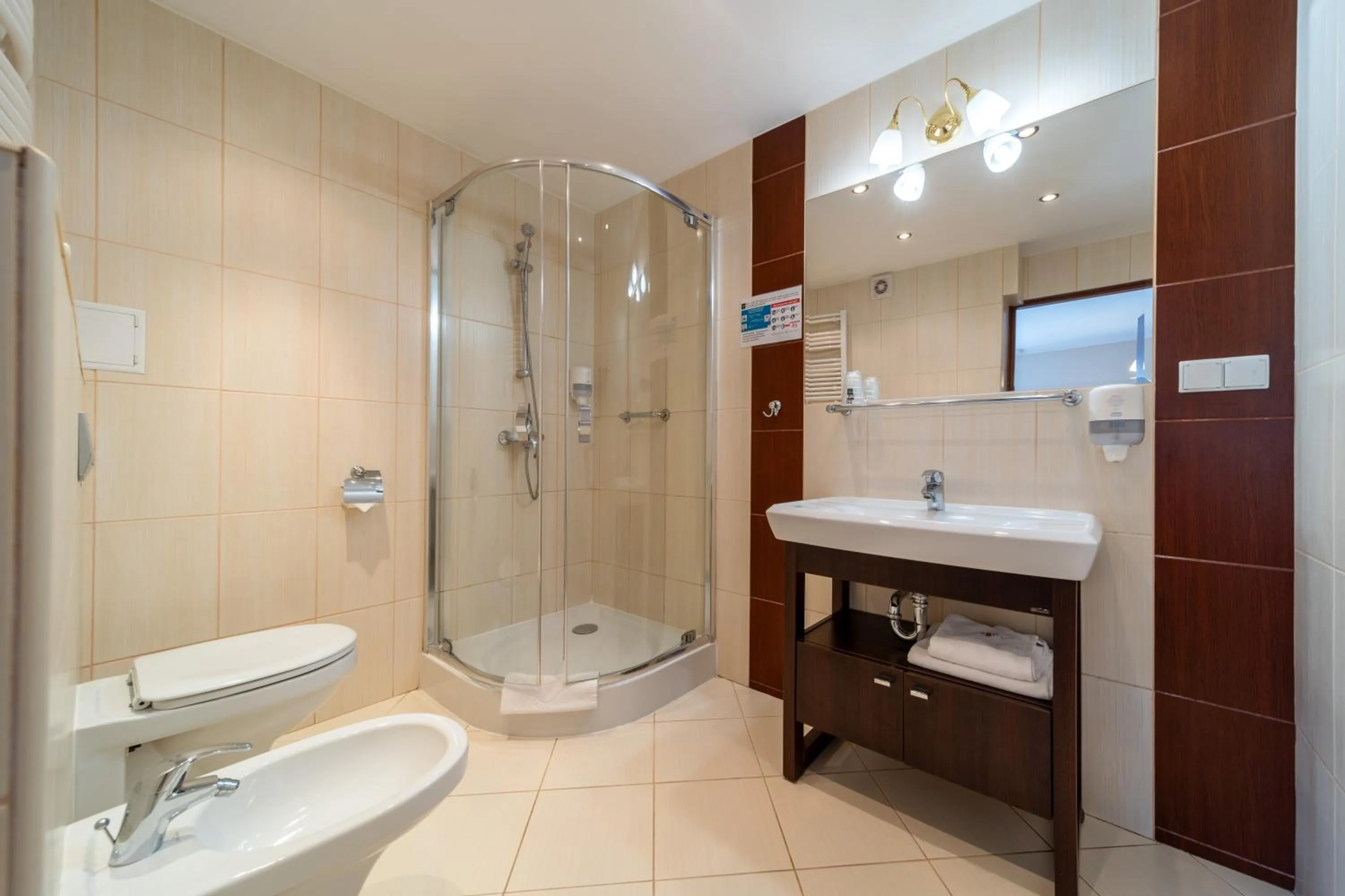 Bathroom in Hotel Gromada Łomża