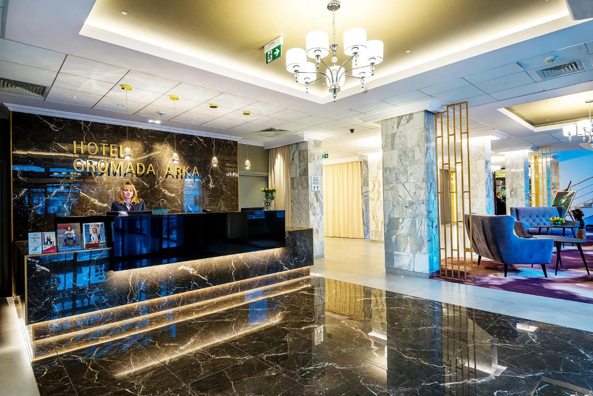 Lobby or reception in Hotel Gromada Arka Lux