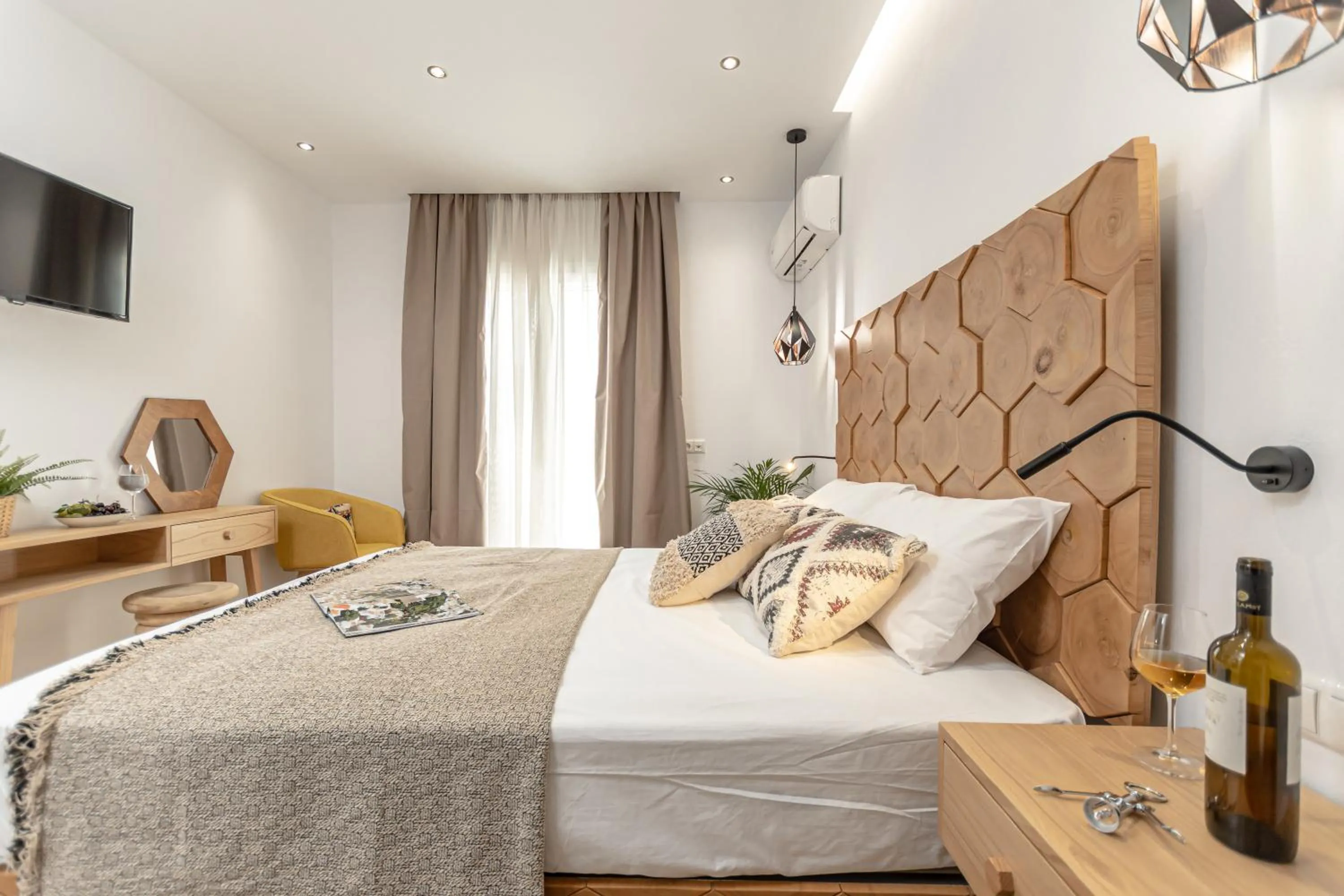 Bed in Galazia Boutique Apartments