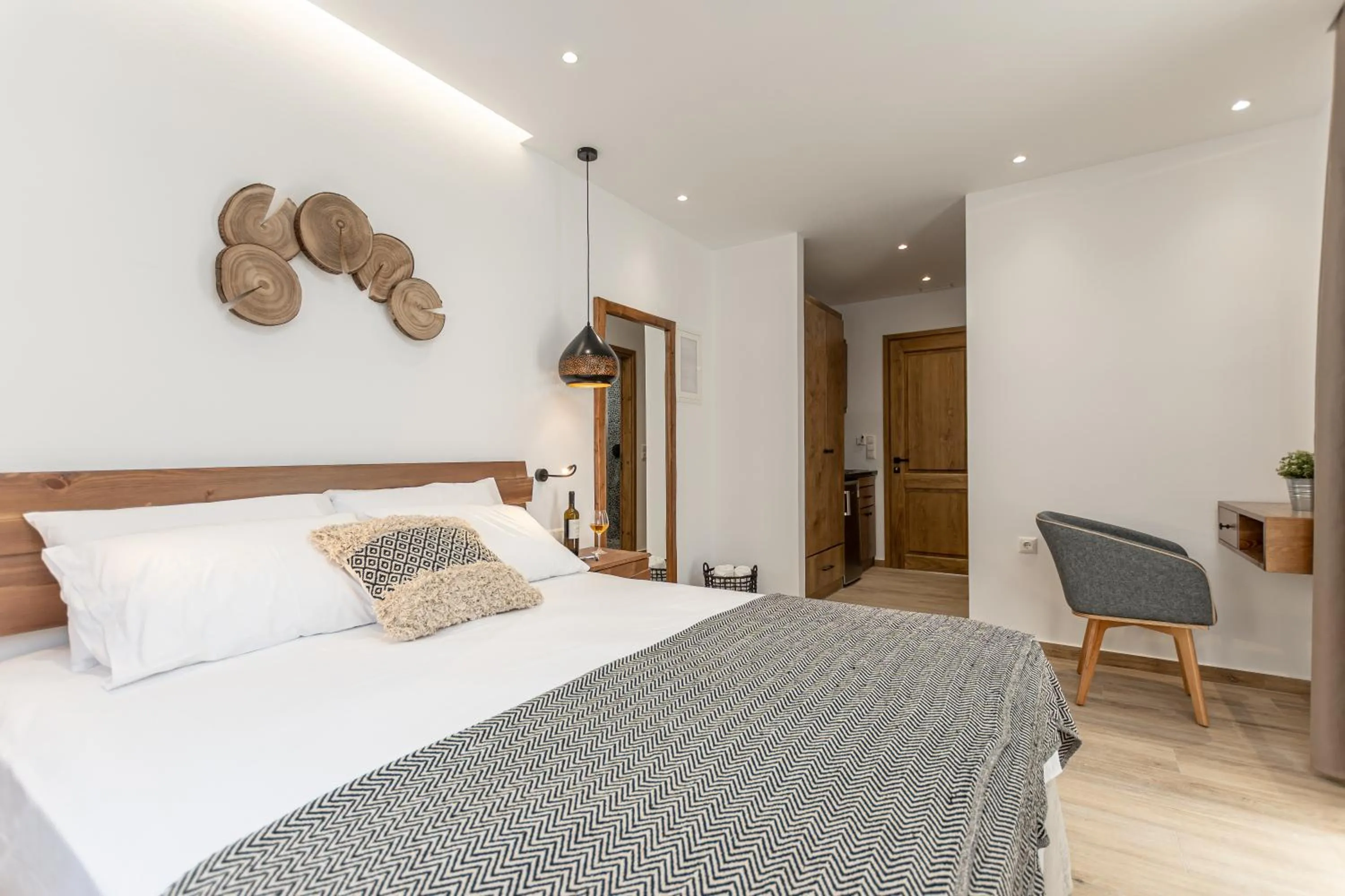 Bed in Galazia Boutique Apartments