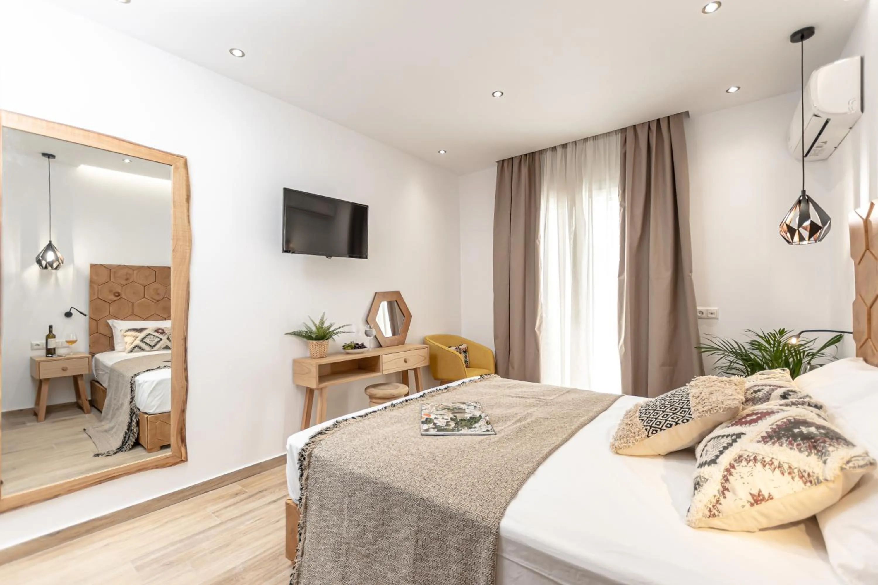 Bed in Galazia Boutique Apartments
