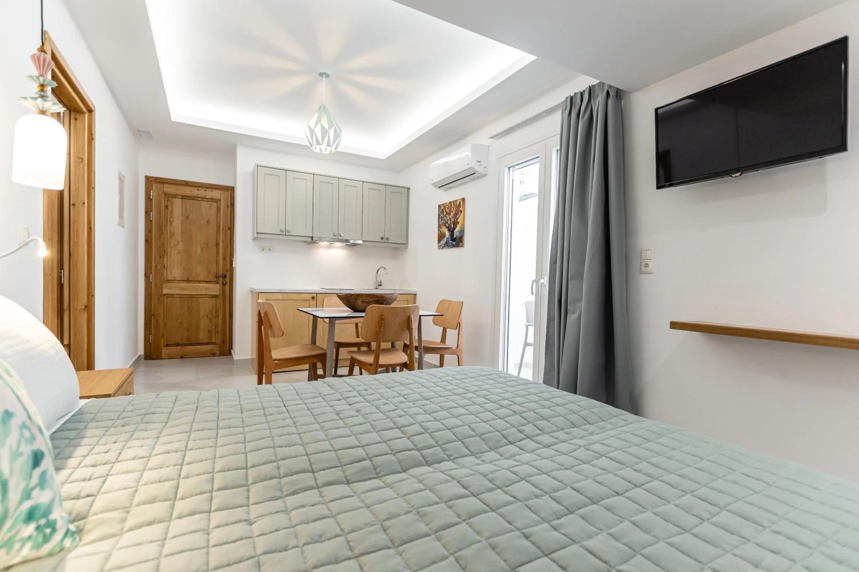 Bed in Galazia Boutique Apartments
