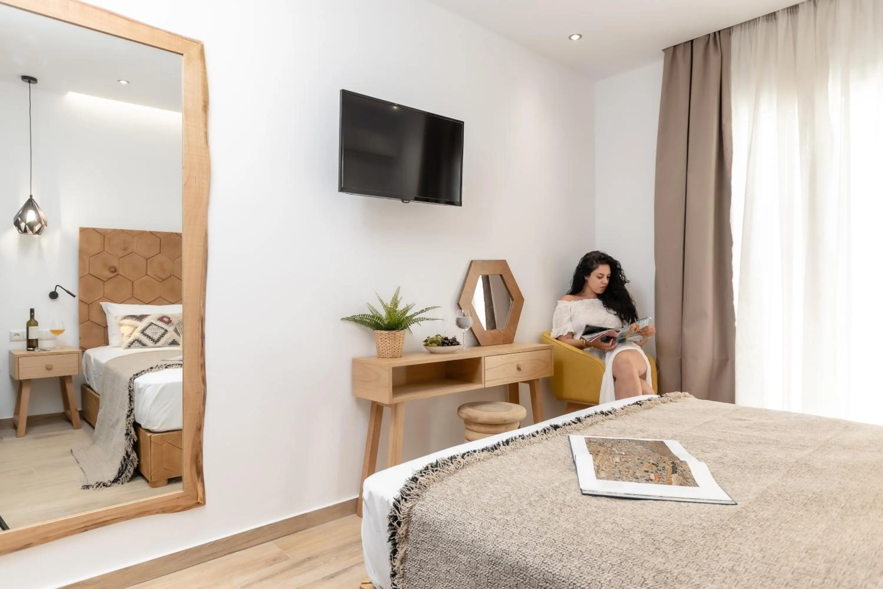 Bed in Galazia Boutique Apartments