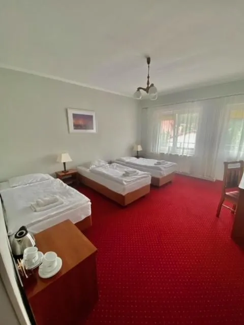 Bed in Hotel Mazury