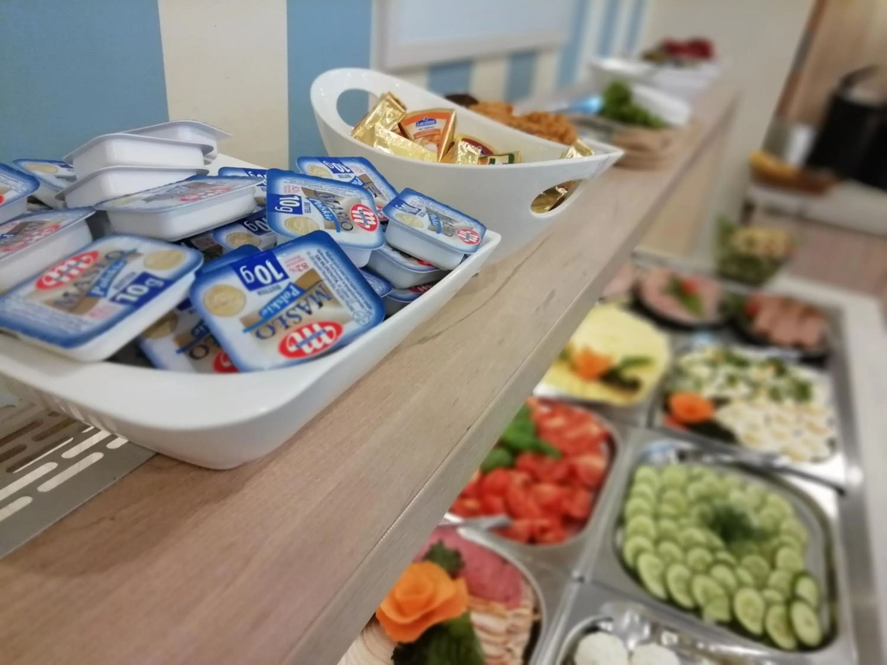 Buffet breakfast in Hotel Mazury