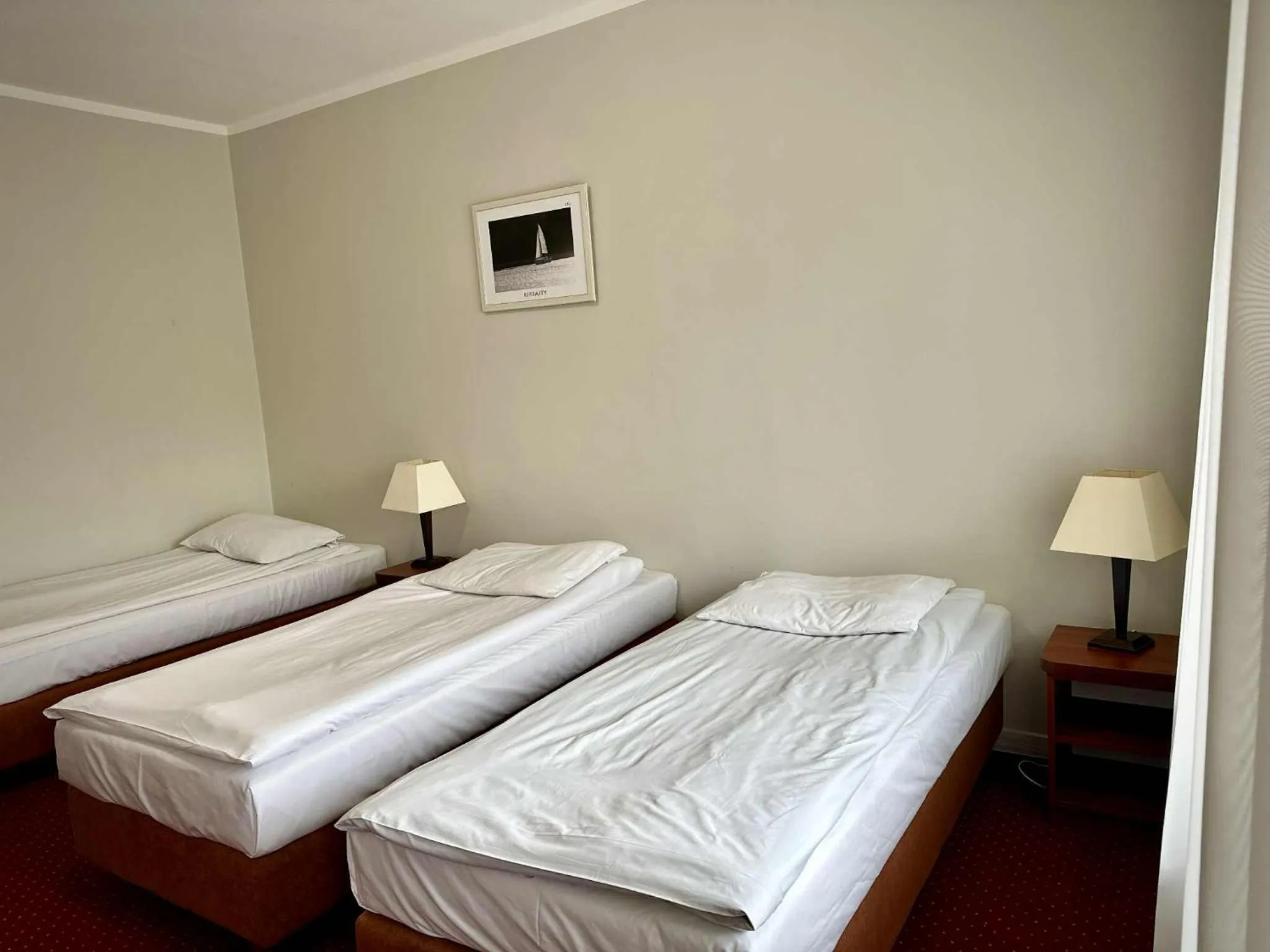 Bed in Hotel Mazury