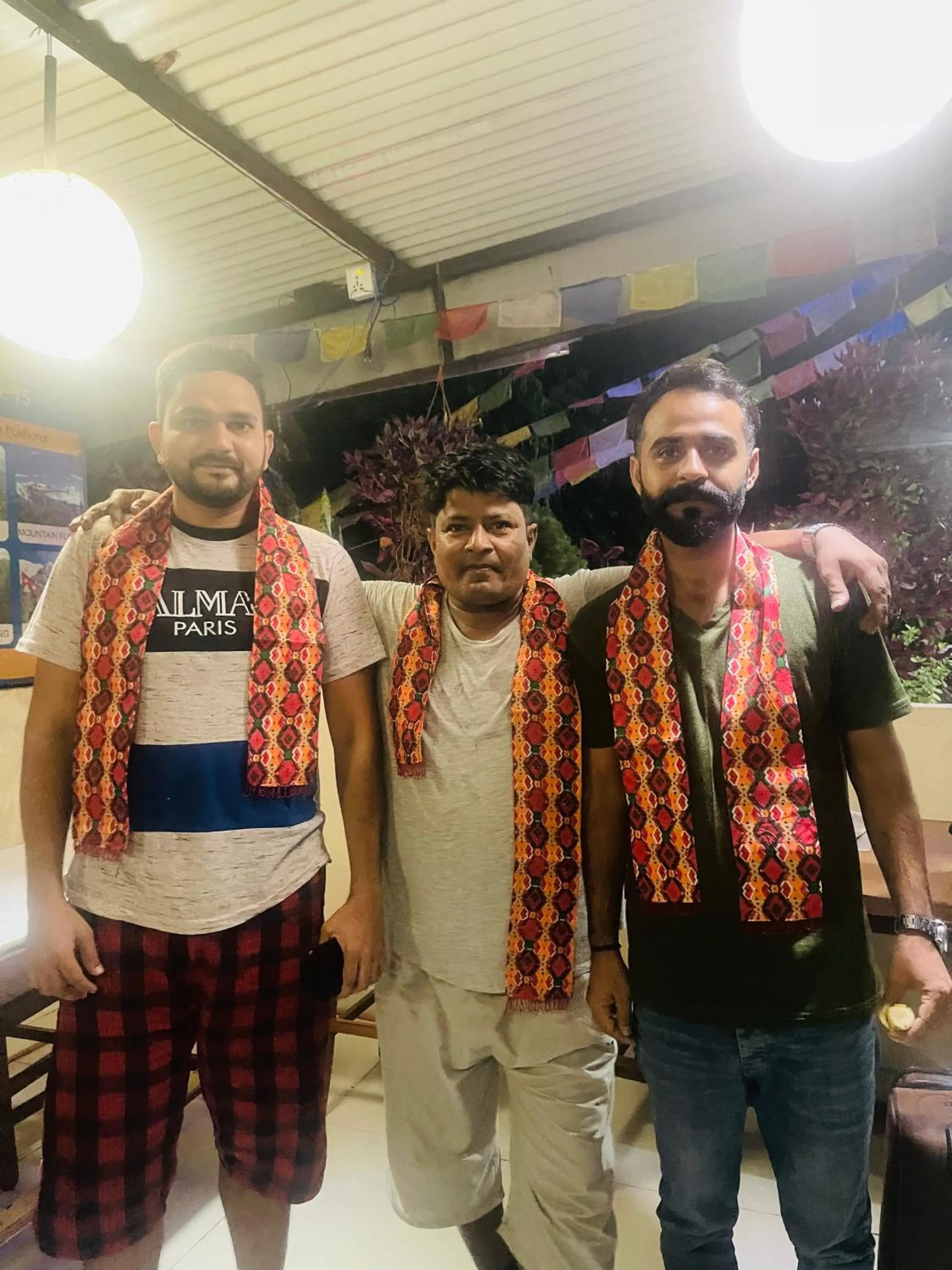 group of guests in Hotel Peace Ganga Inn