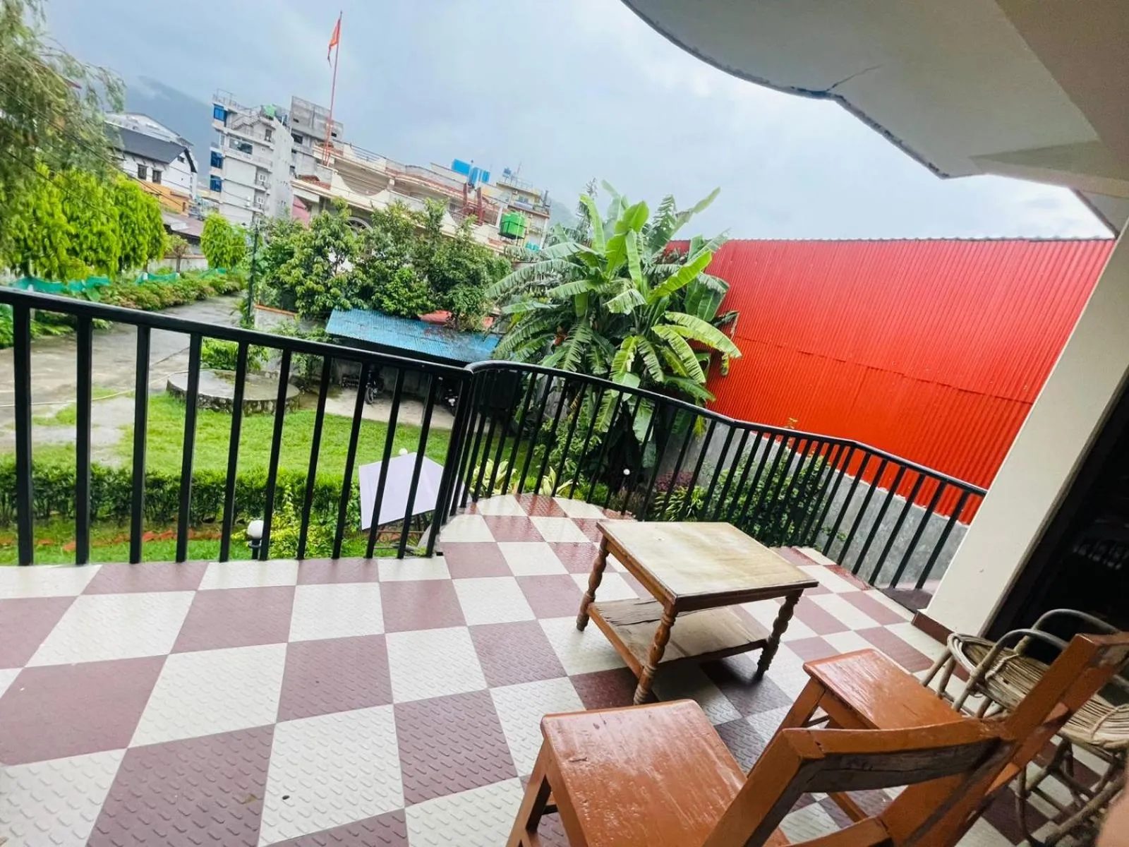 Balcony/Terrace in Hotel Peace Ganga Inn