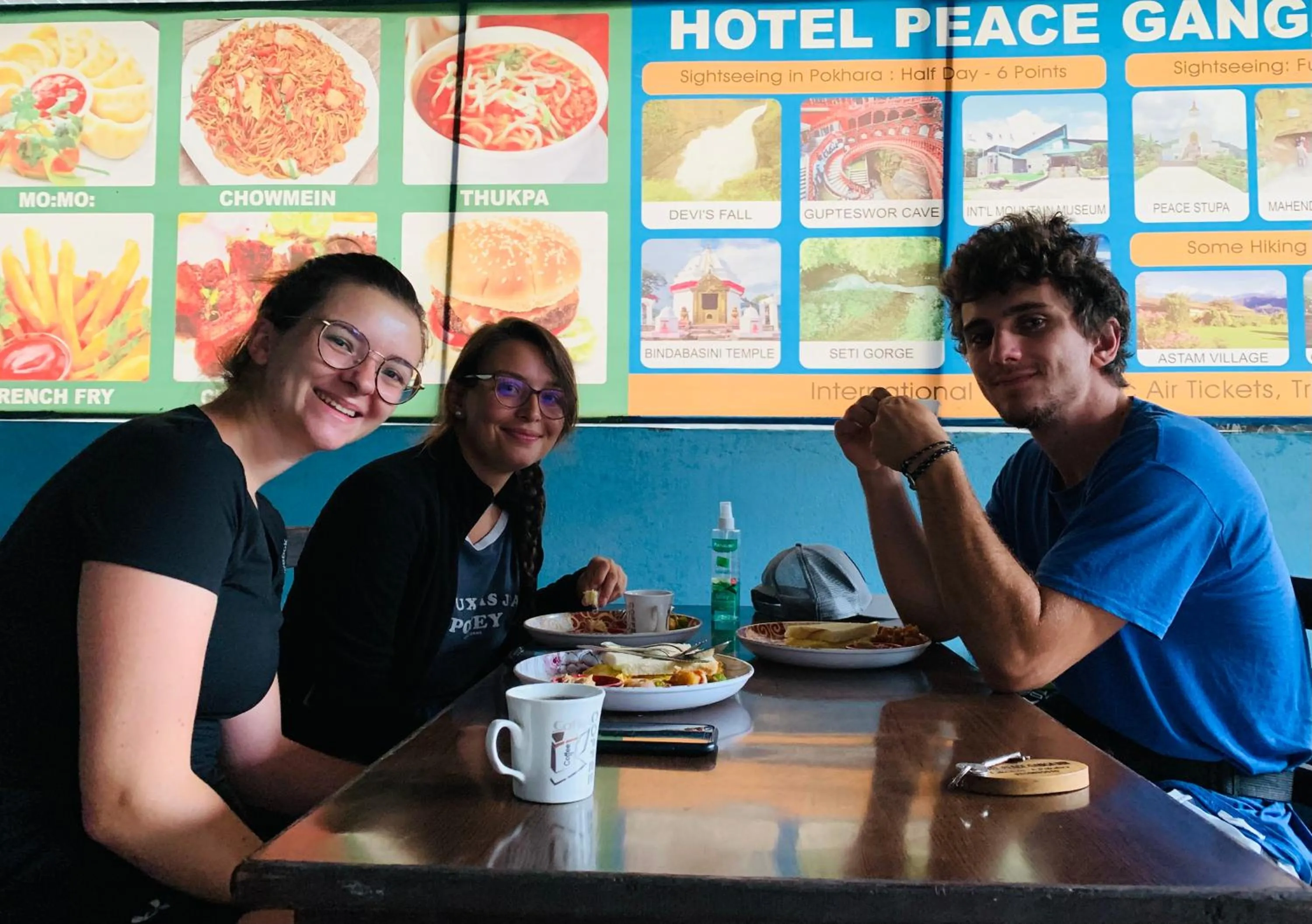 Restaurant/places to eat in Hotel Peace Ganga Inn